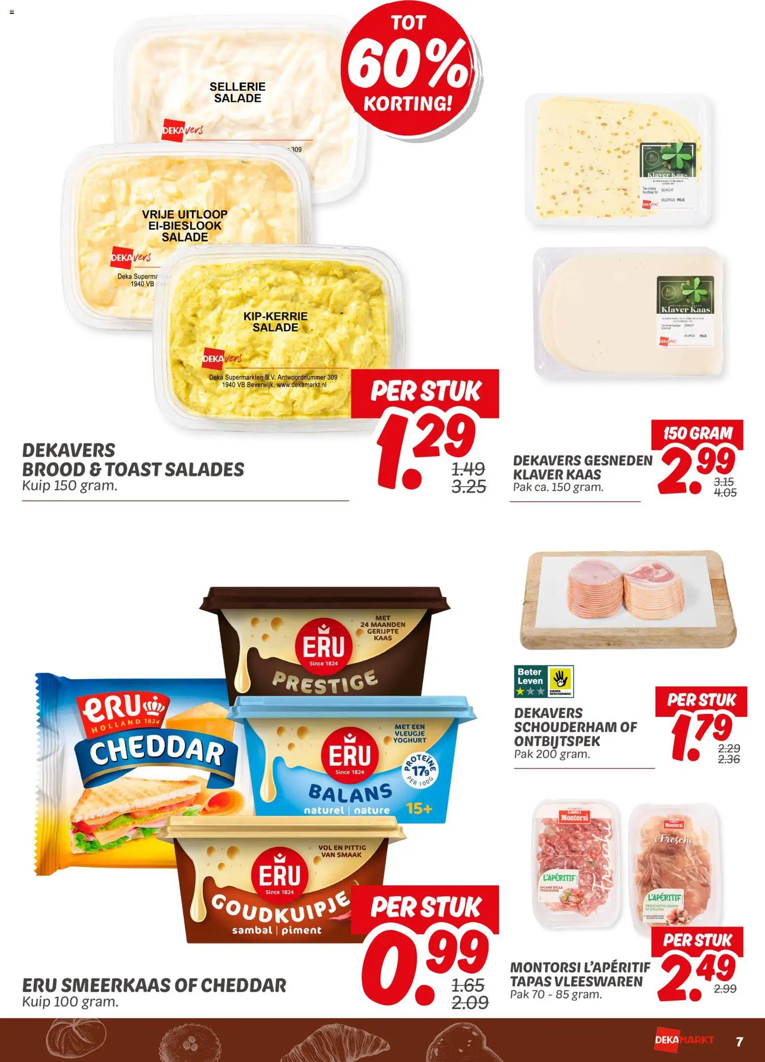 {H1} | Pagina: 7 | Producten: Kaas, Yoghurt, Salades, Cheddar