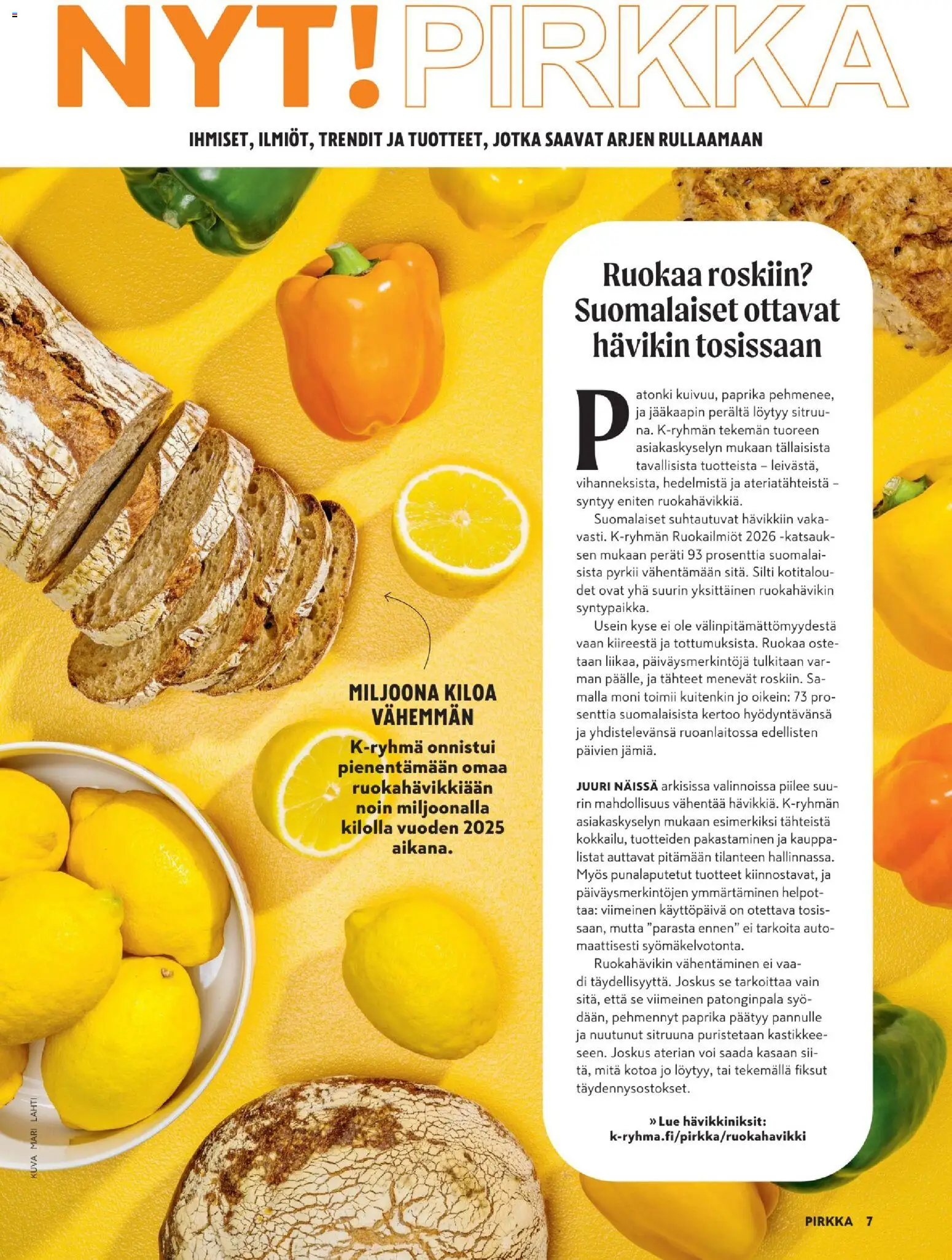 K-Market tarjoukset - Pirkka – voimassa 25.03.2026 alkaen | Sivu: 7 | Tuotteet: Paprika, Voi