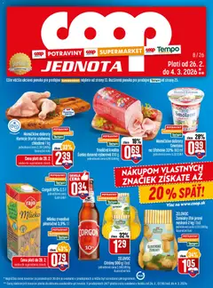 COOP Jednota leták platný od 26.02.2026