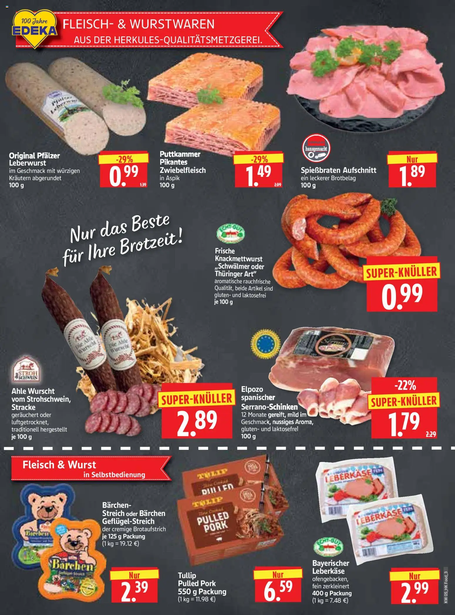 HERKULES Prospekt 	 – gültig ab 26.01.2026 | Seite: 3 | Produkte: Wurst, Fleisch, Leberkase