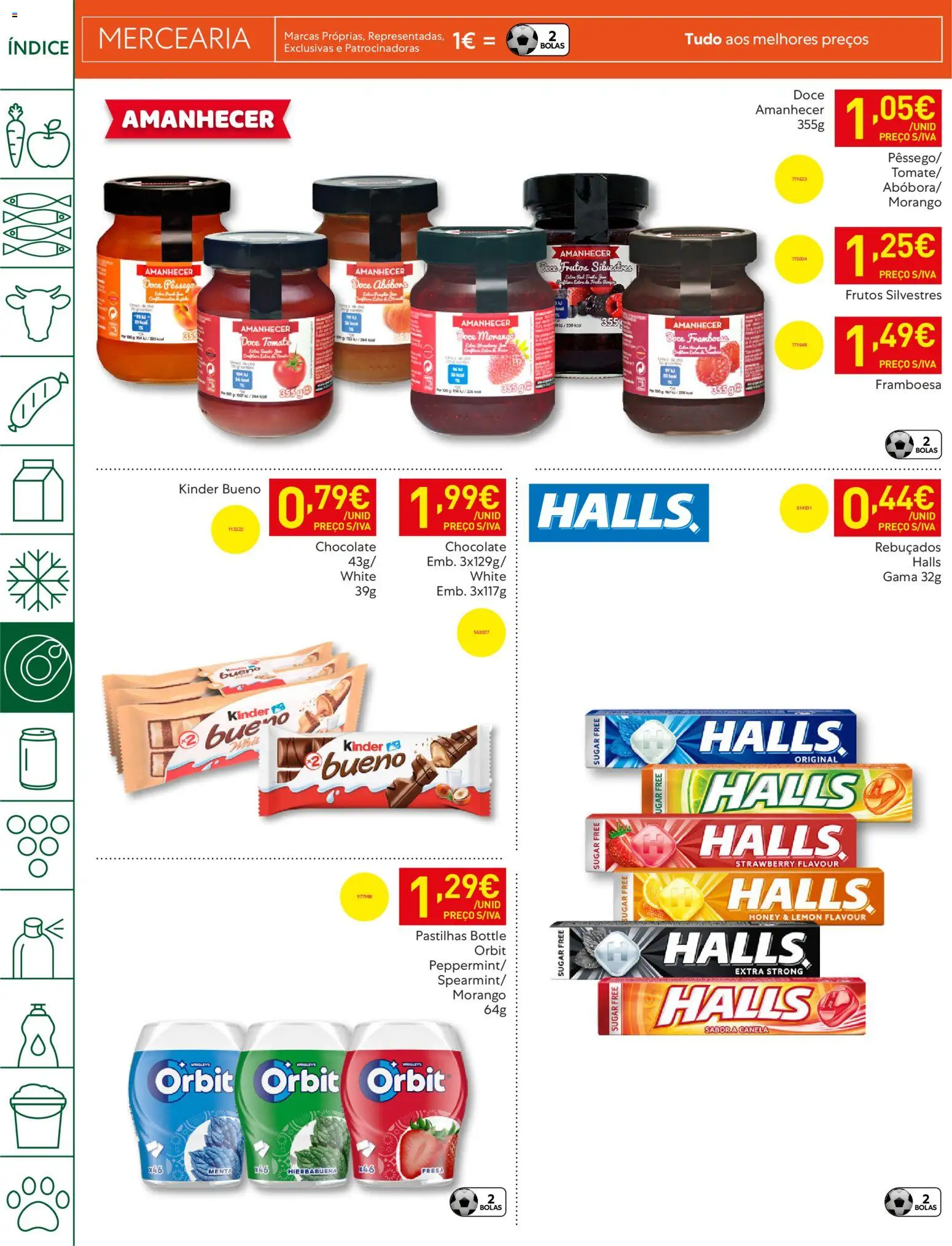 Recheio folheto │ válido de 14.04.2026 | Página: 28 | Produtos: Rebuçados, Canela, Chocolate, Tomate