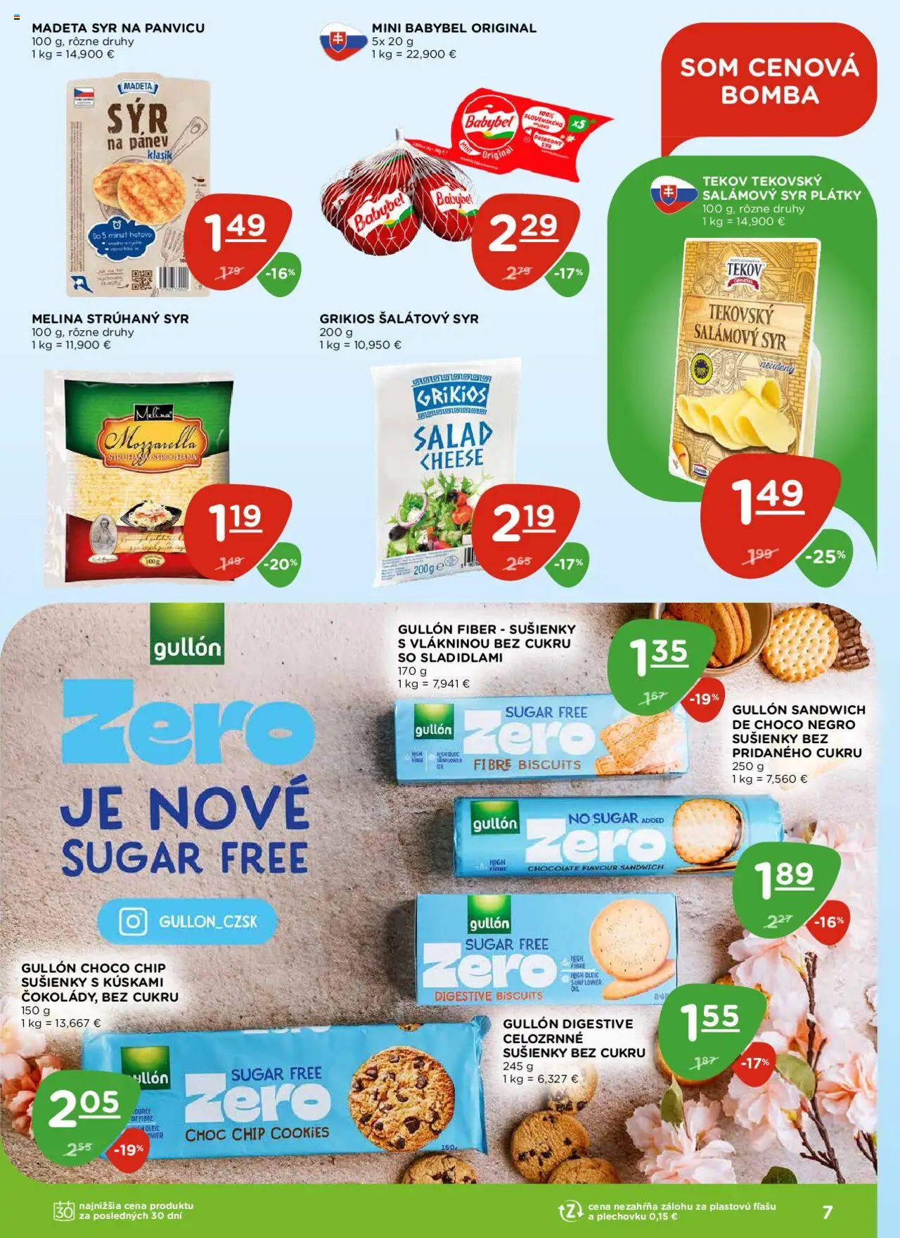 Nové Terno akcie – leták je platný od 09.10.2025 | Strana: 7 | Produkty: Syr