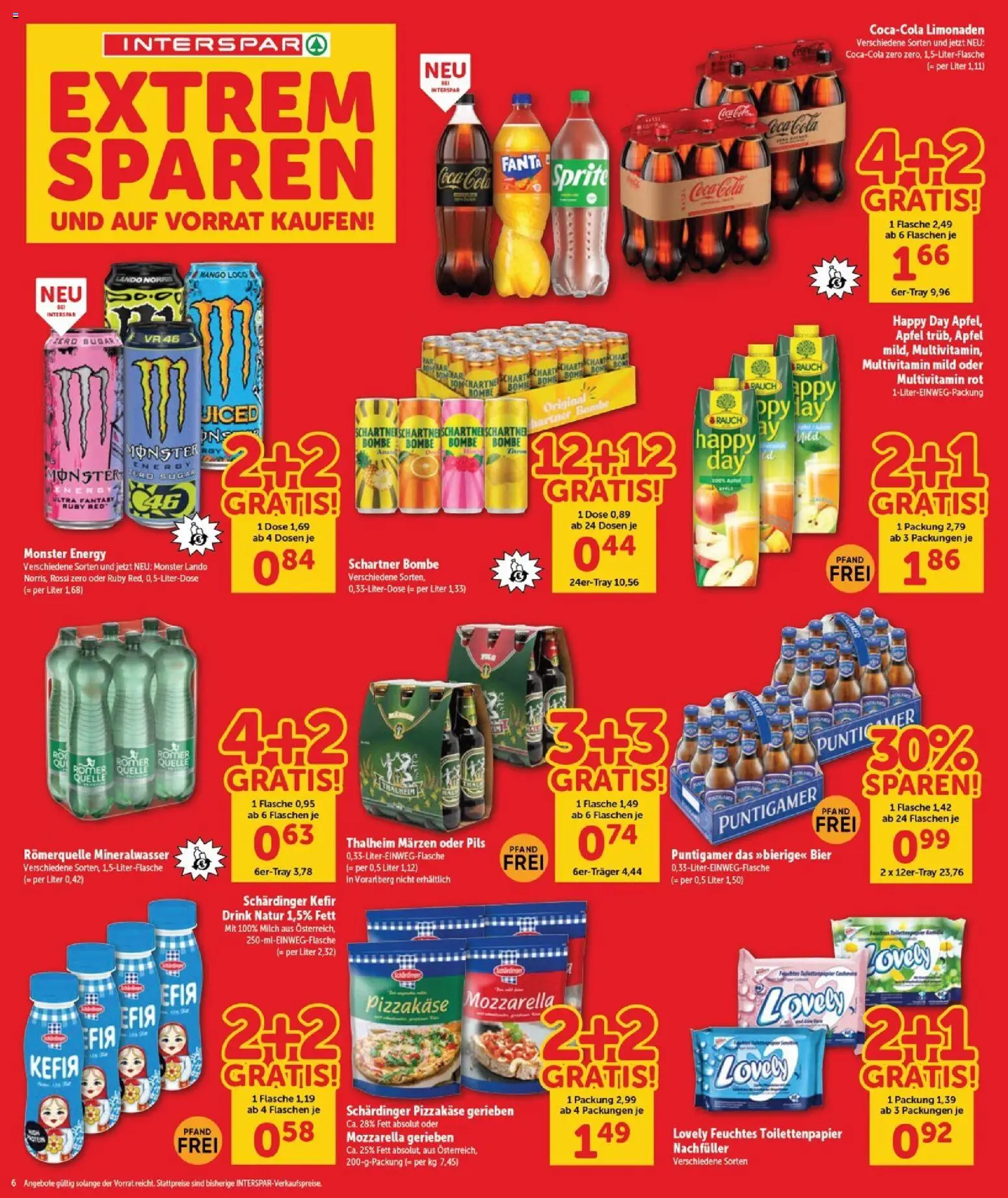 Interspar Flugblatt - Burgenland Sued gültig ab 23.04.2026 | Seite: 6 | Produkte: Mango, Milch, Bier, Äpfel