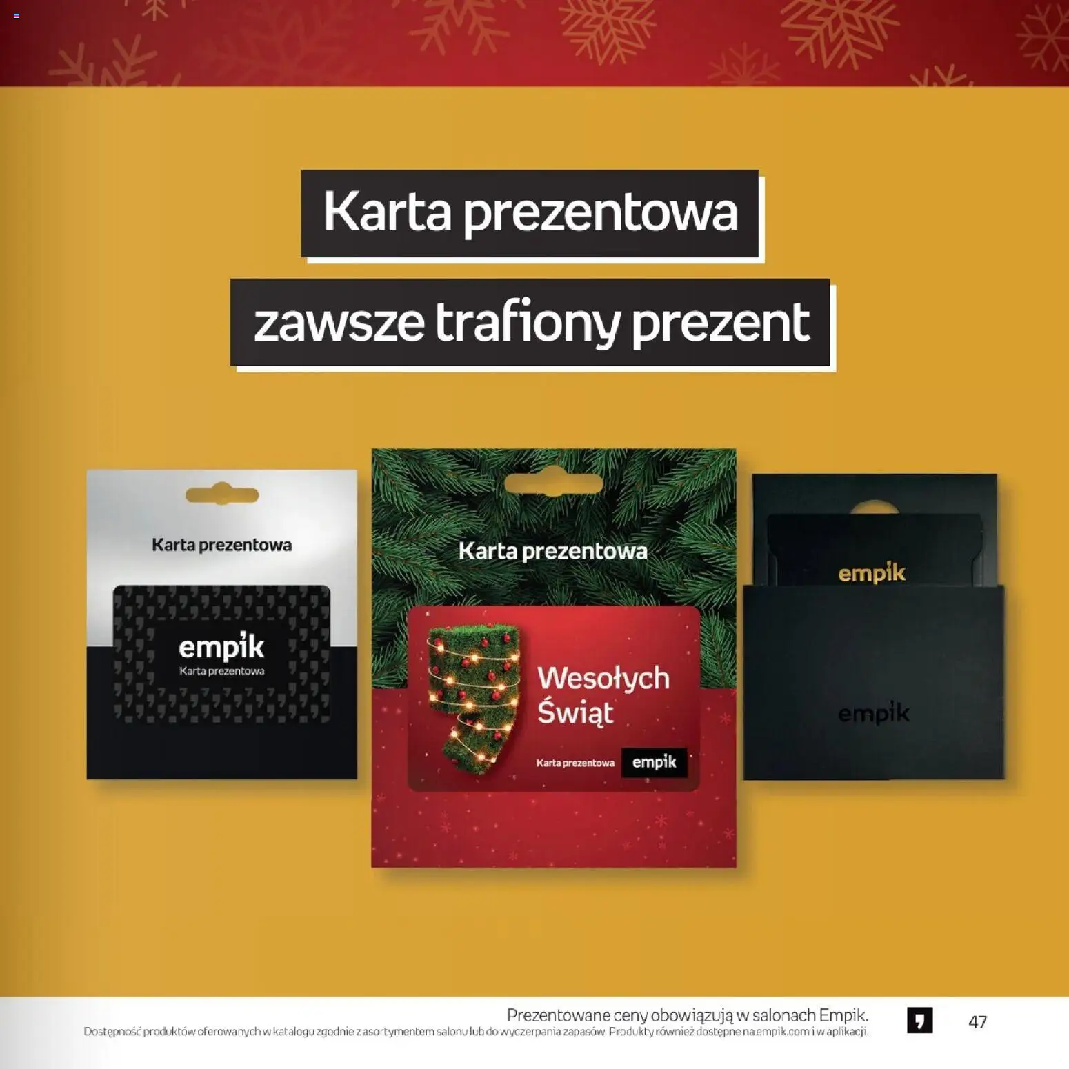 Empik promocje - Xmas Muzyka od 26.11.2025 | Strona: 47 | Produkty: Karta