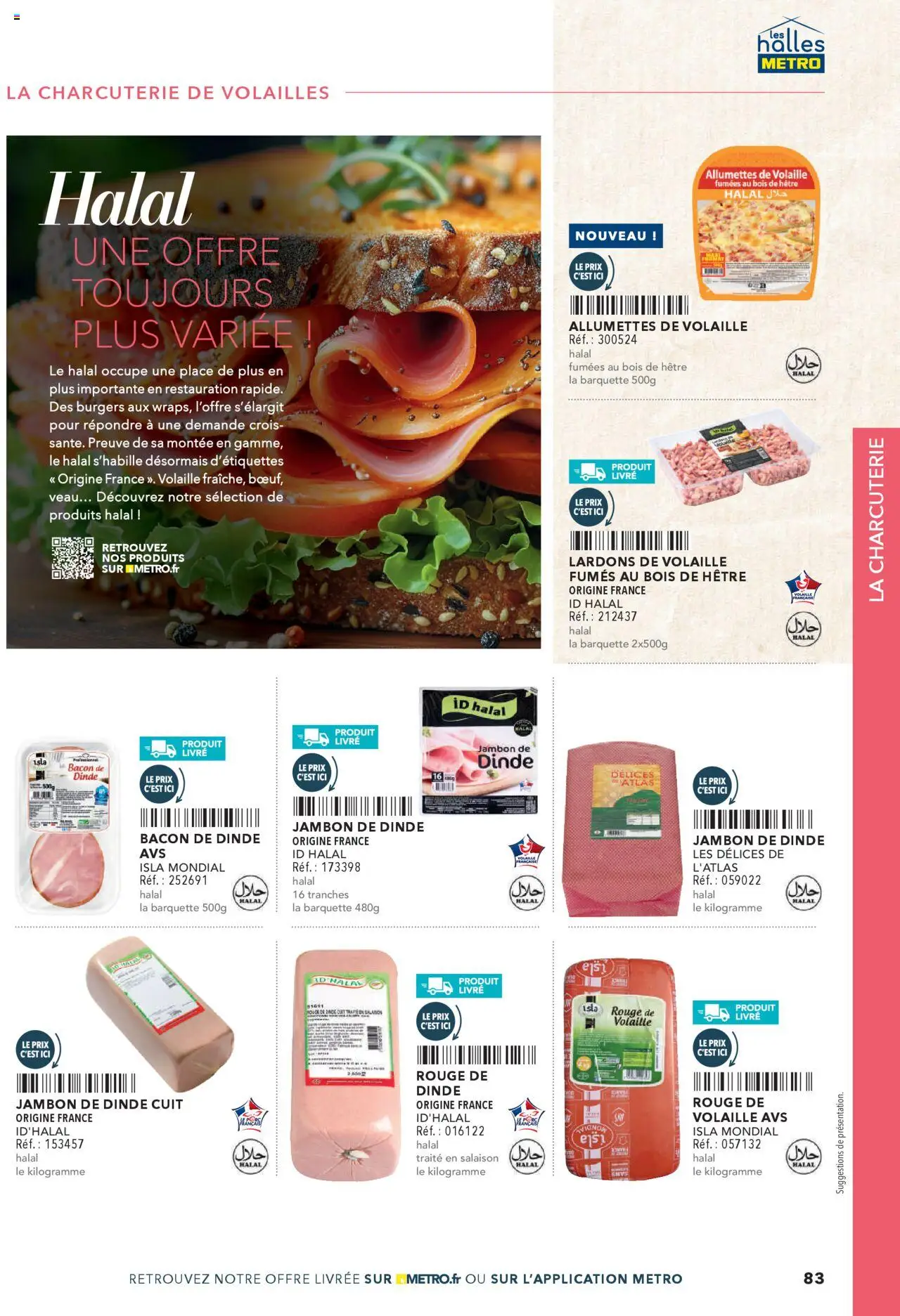  | Page: 83 | Produits: Volaille, Lardons, Jambon, Livre