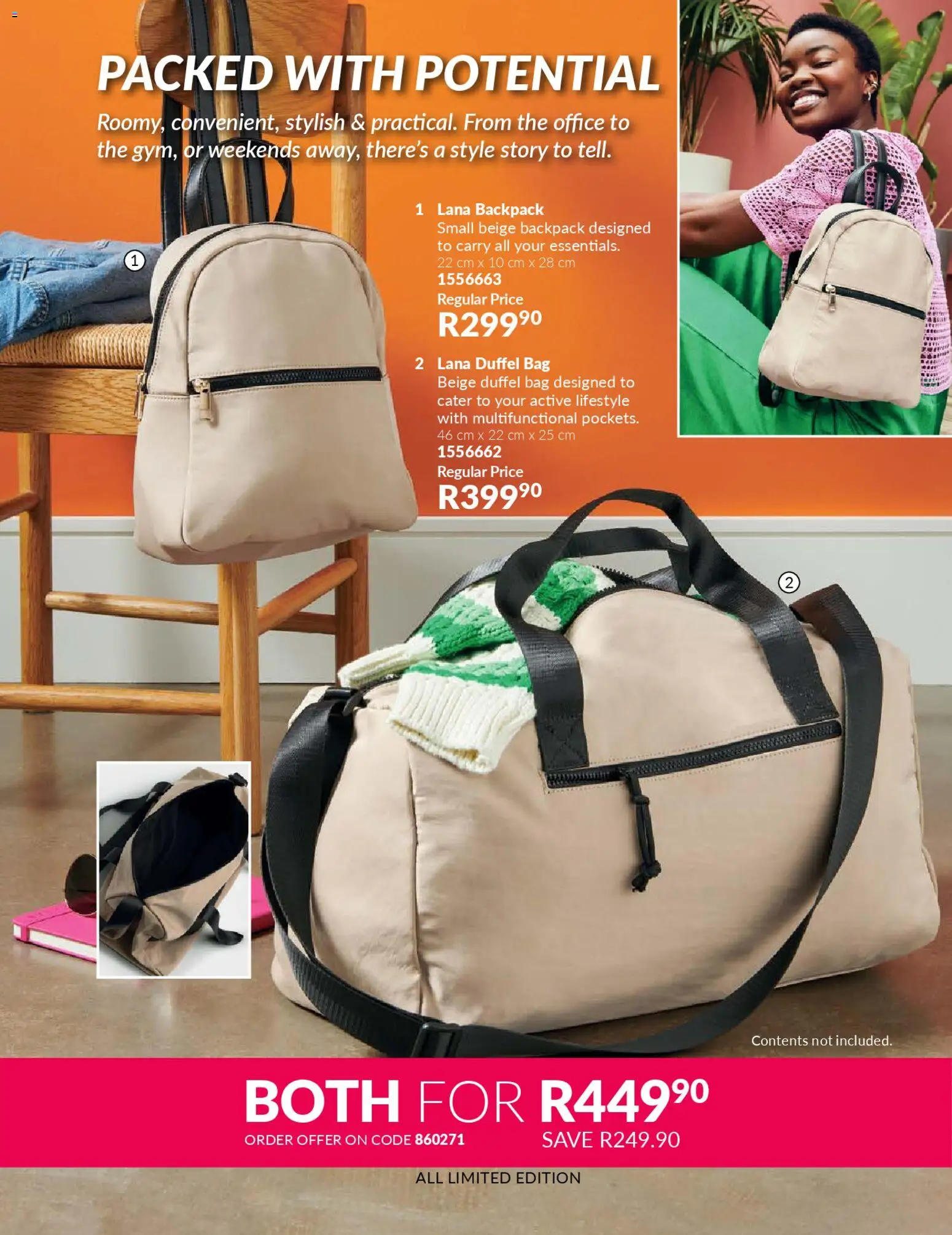 New Avon catalogue – valid from 01.01.2026 | Page: 143 | Products: Backpack, Bag