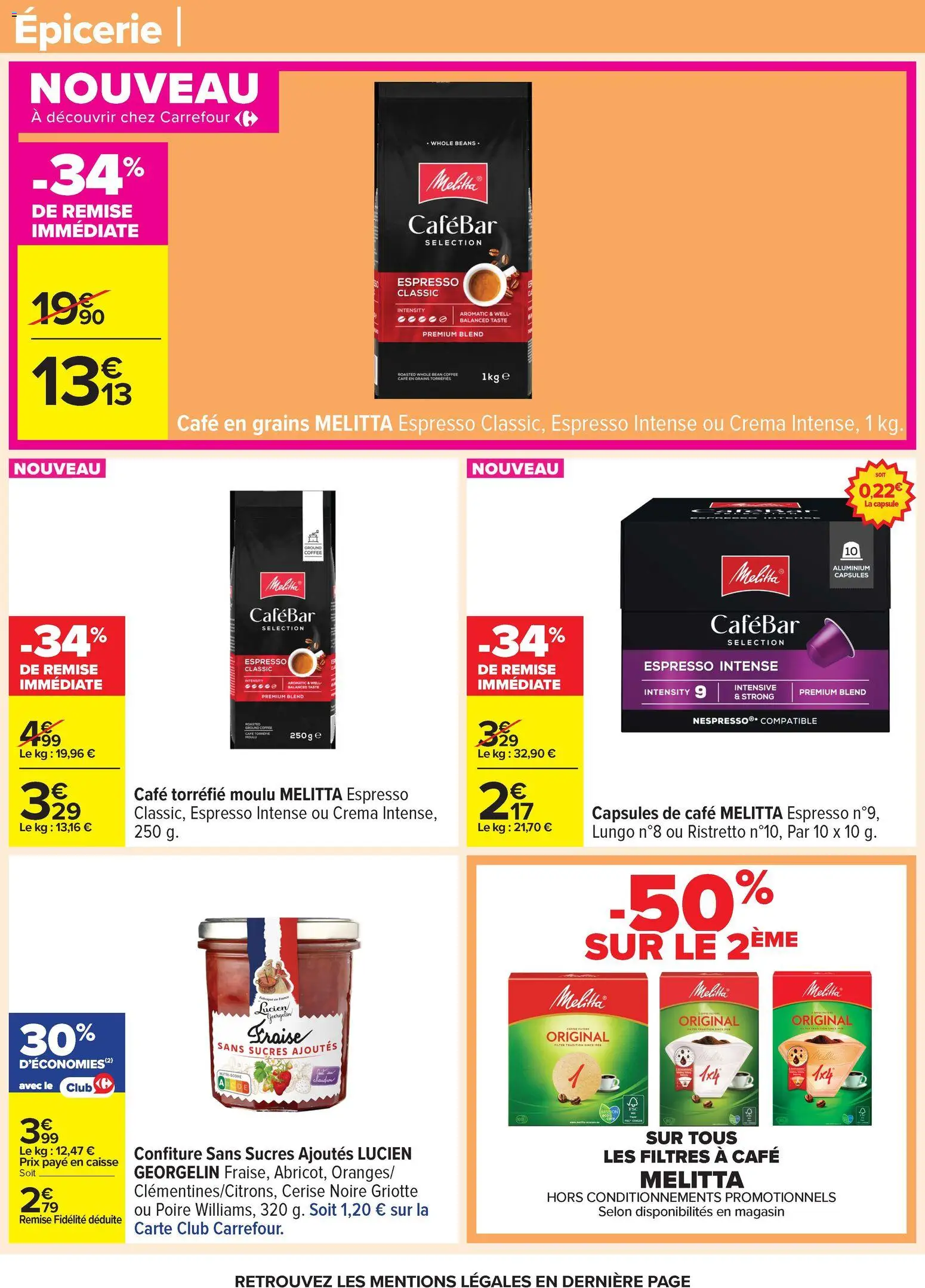 {H1} | Page: 49 | Produits: Fraise, Poire, Café en grains, Café