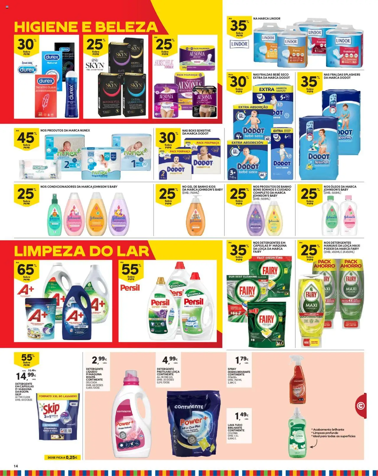 Continente - Madeira │ válido de 05.08.2025 | Página: 14 | Produtos: Gel de banho, Detergente, Banho, Persil