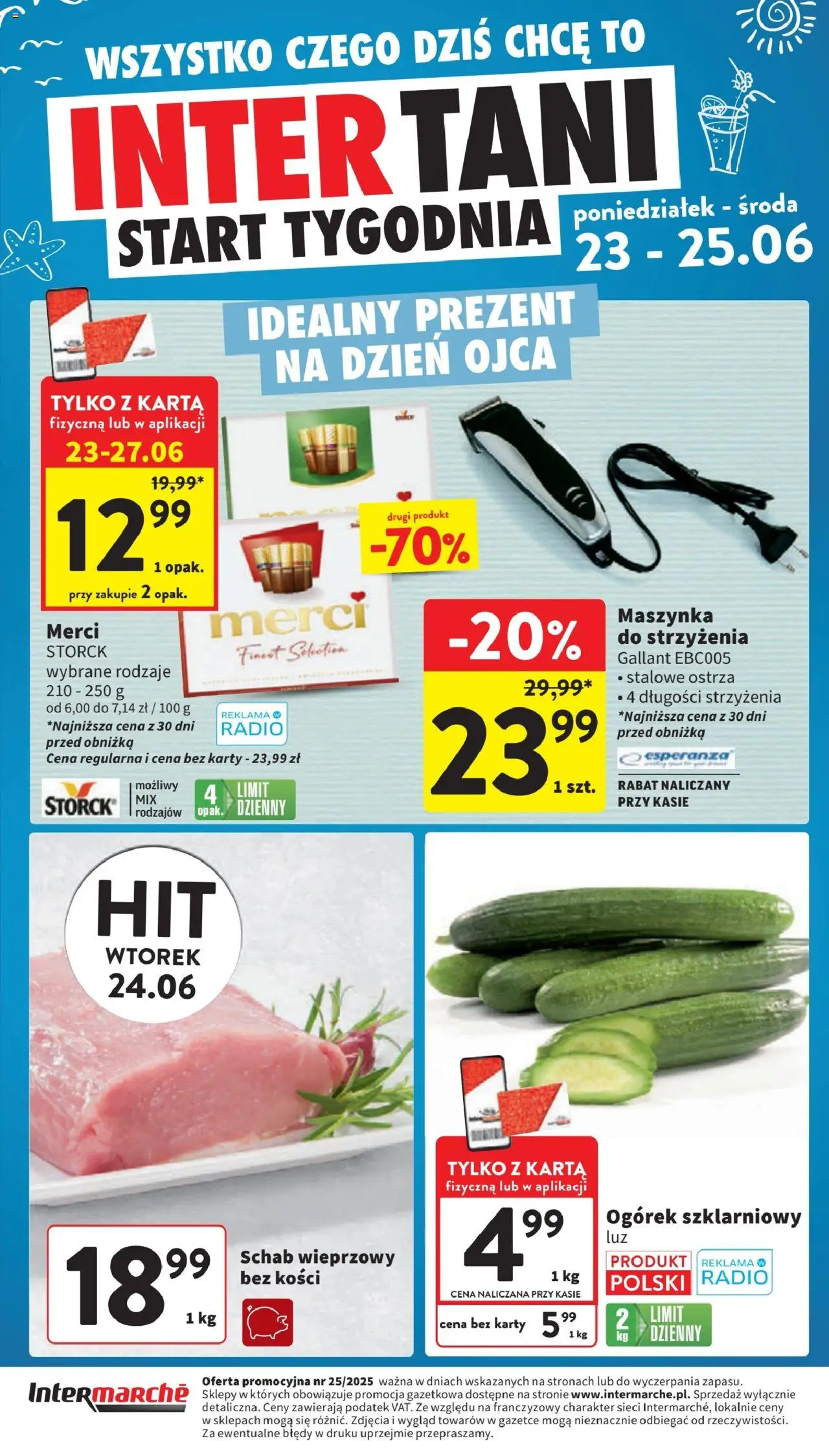 Intermarche Gazetka od 17.06.2025 | Strona: 48 | Produkty: Schab, Radio, Schab wieprzowy, Maszynka do strzyżenia