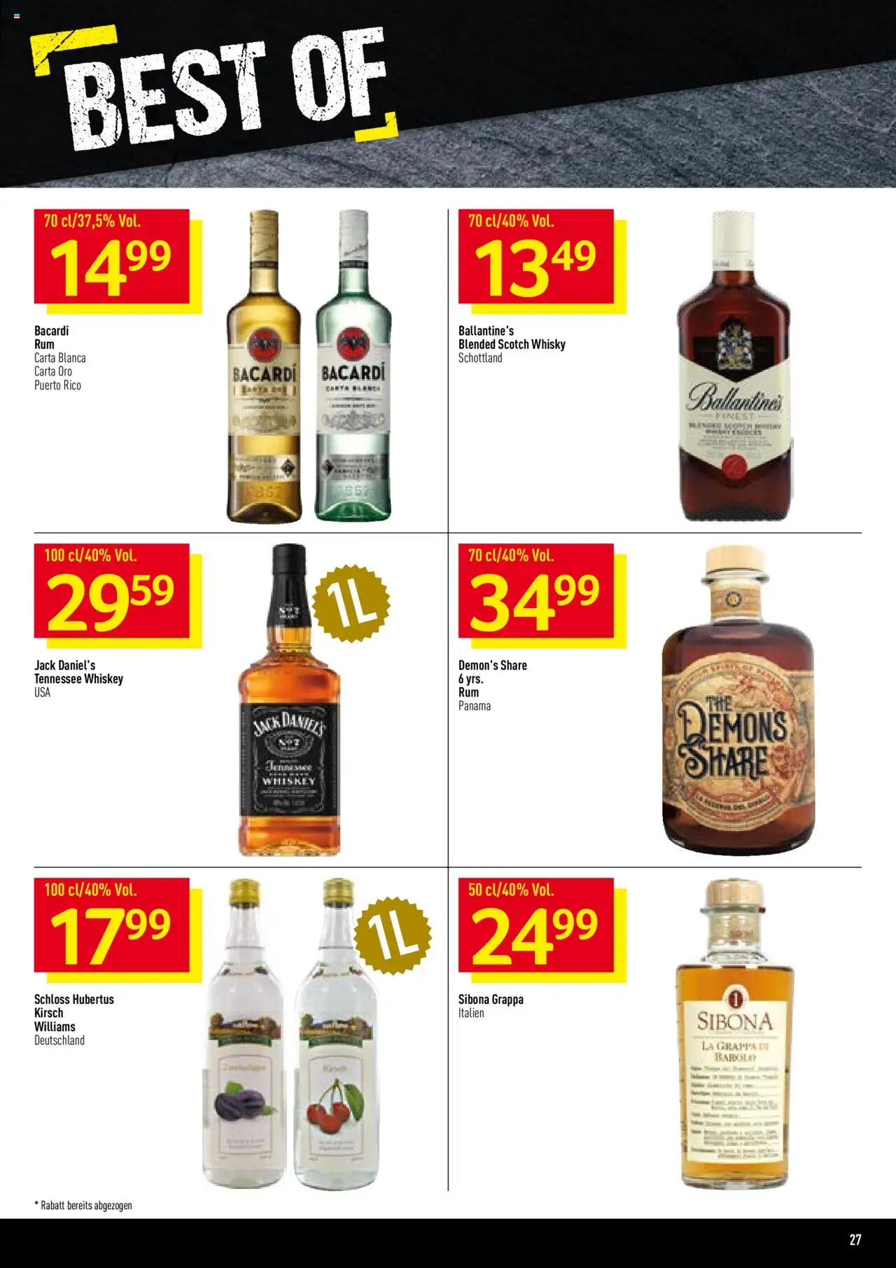Prodega Aktionen – gültig ab 22.09.2025 | Seite: 27 | Produkte: Whiskey