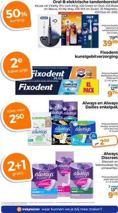 Trekpleister folder - Voorbeeld van een folder van Trekpleister, geldig van 14.04.2026 | Pagina: 31 | Producten: Tandenborstel, Kan, Elektrische tandenborstel, Pads