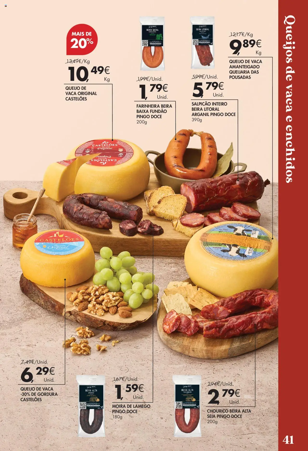 Pingo Doce - Vinhos e Sabores de Portugal Grandes │ válido de 09.09.2025 | Página: 41 | Produtos: Salpicão, Queijo, Chouriço