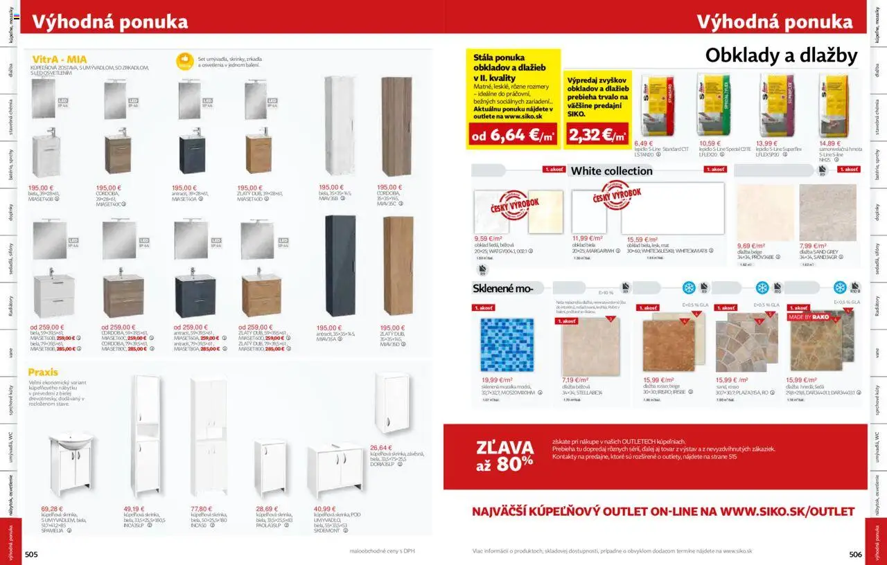 Nové Siko akcie – leták je platný od 01.09.2025 | Strana: 254 | Produkty: Osvetlenie, Dlažba, Radiátory, Obklad