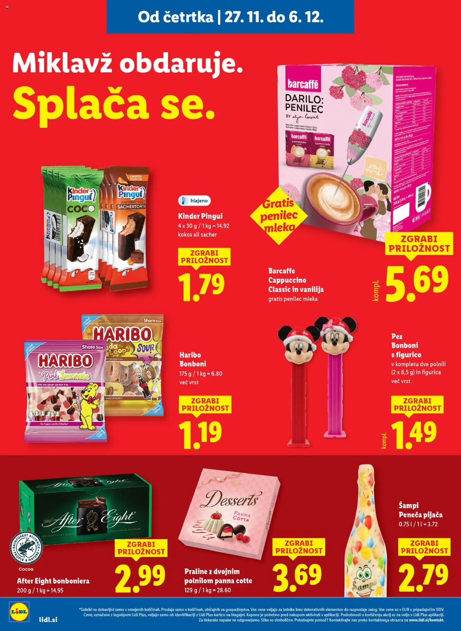 Novi Lidl katalog ponudbe – veljaven od 27.11.2025 | Stran: 10 | Izdelki: Bonboni, Bonboniera