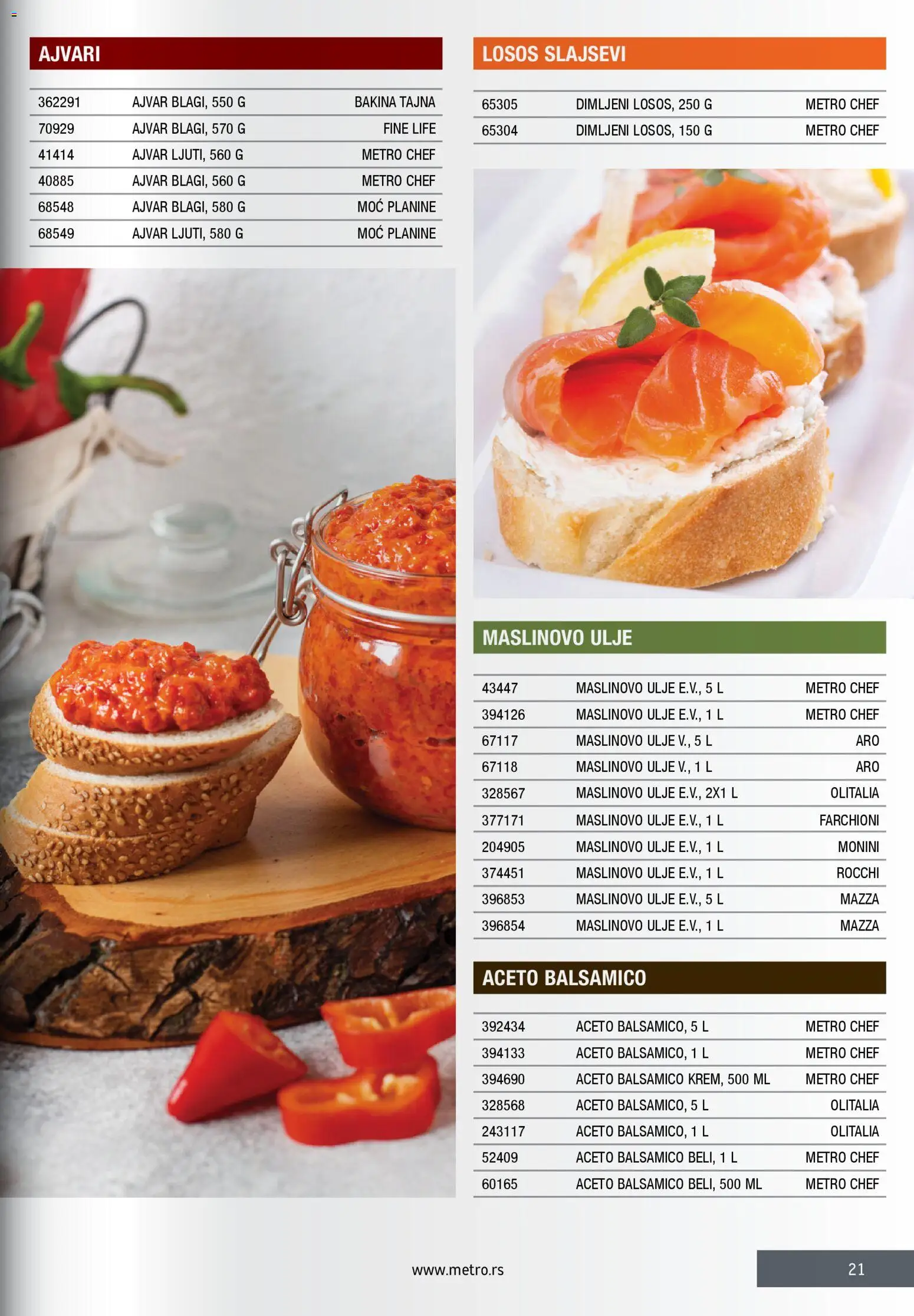 Metro katalog - važi od 28.11.2025 | Strana: 21 | Proizvode: Ajvar, Monini, Ulje, Maslinovo ulje