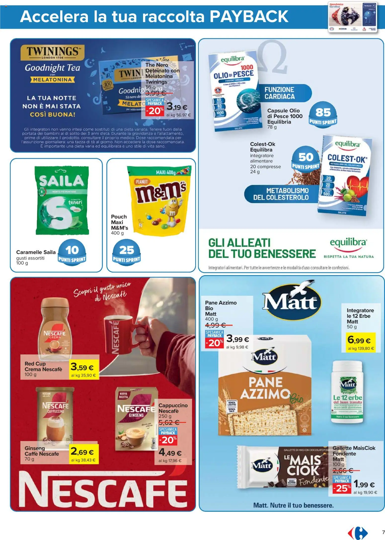 Volantino Carrefour del 07.11.2025 | Pagina: 7 | Prodotti: Caffè, Pesce, Sale, Gallette