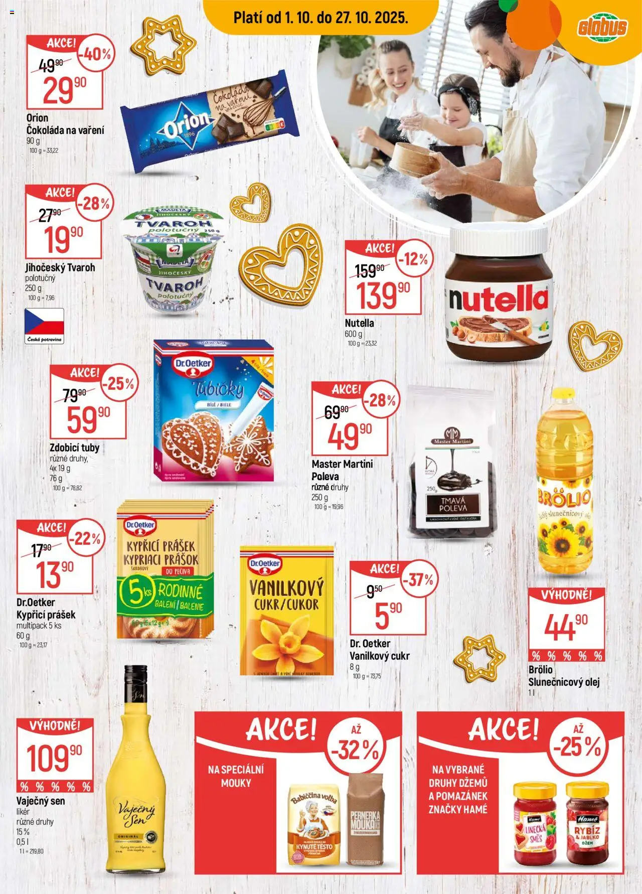 Globus leták - Praha Černý Most od 01.10.2025 | Strana: 2 | Produkty: Martini, Likér, Cukr, Nutella