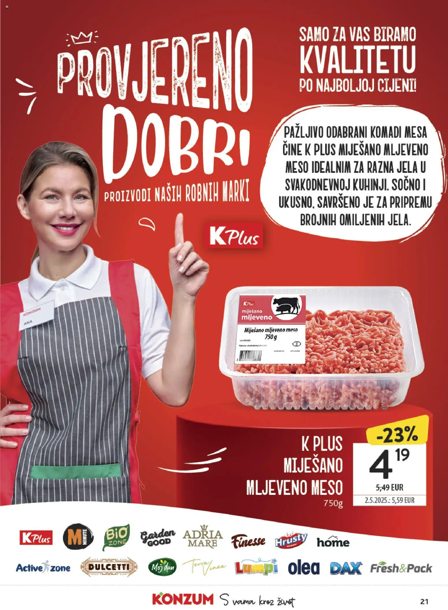 Konzum HR akciós ujság - amely érvényes a következő dátumtól: 25.03.2026 | Oldal: 21