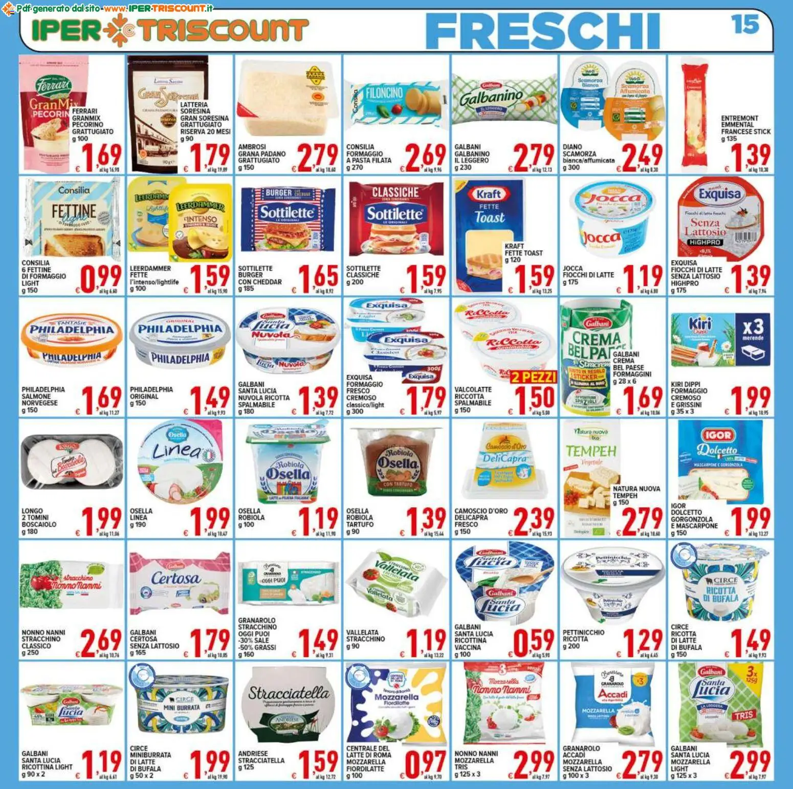 Volantino Ipertriscount del 07.11.2025 | Pagina: 15 | Prodotti: Tartufo, Salmone, Sale, Stracchino