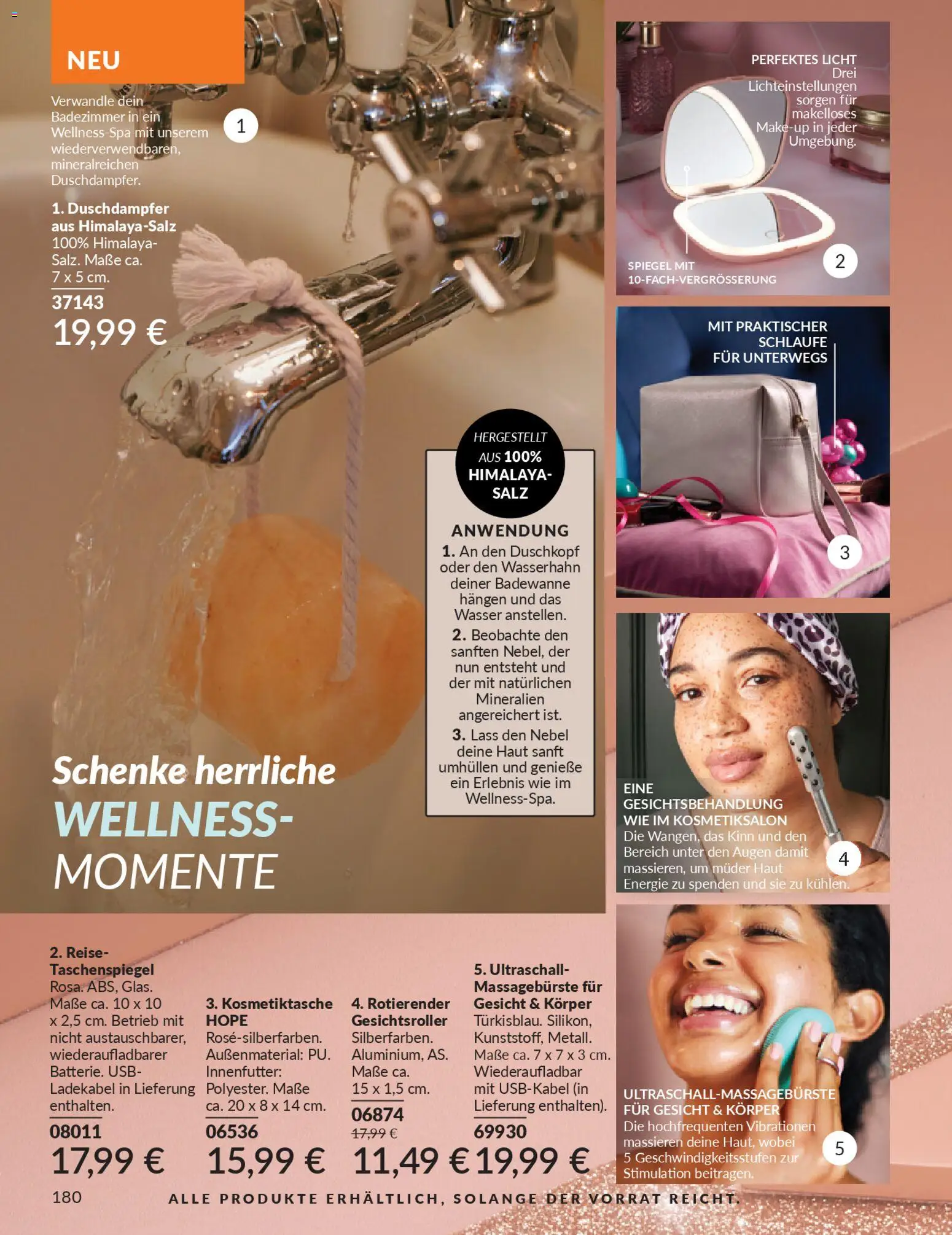 AVON Katalog Dezember 2025 – gültig ab 01.12.2025 | Seite: 182 | Produkte: USB, Spiegel, Salz, Ladekabel