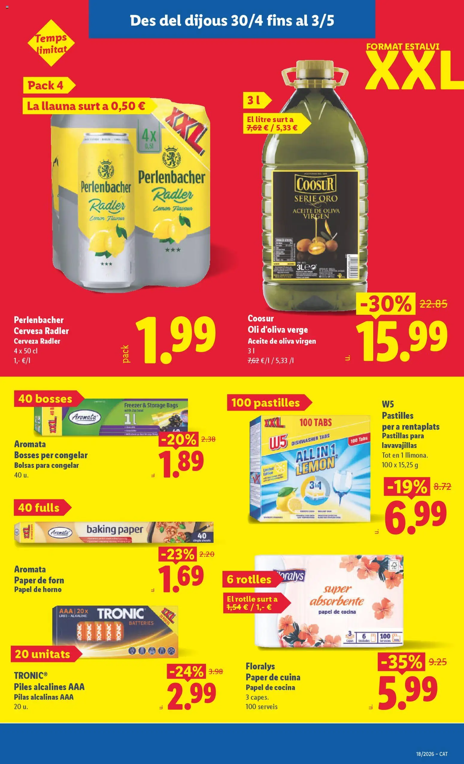 Lidl folleto │ válido desde el 27.04.2026 | Página: 39 | Productos: Cerveza, Aceite de oliva, Cocina, Lavavajillas