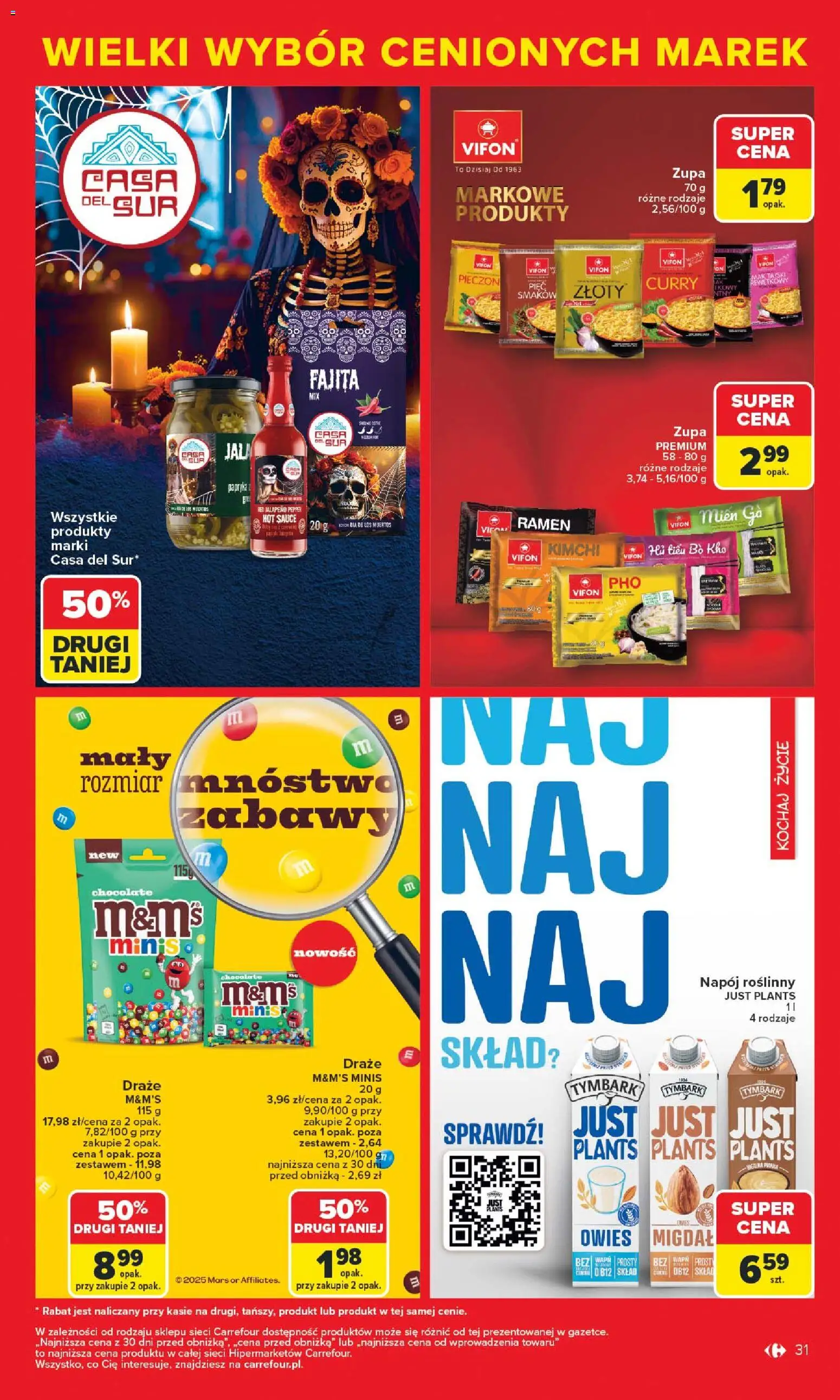 Carrefour Gazetka - Markowe atrakcje cenowe od 27.10.2025 | Strona: 33 | Produkty: Curry, M&M's, Vifon, Papryka