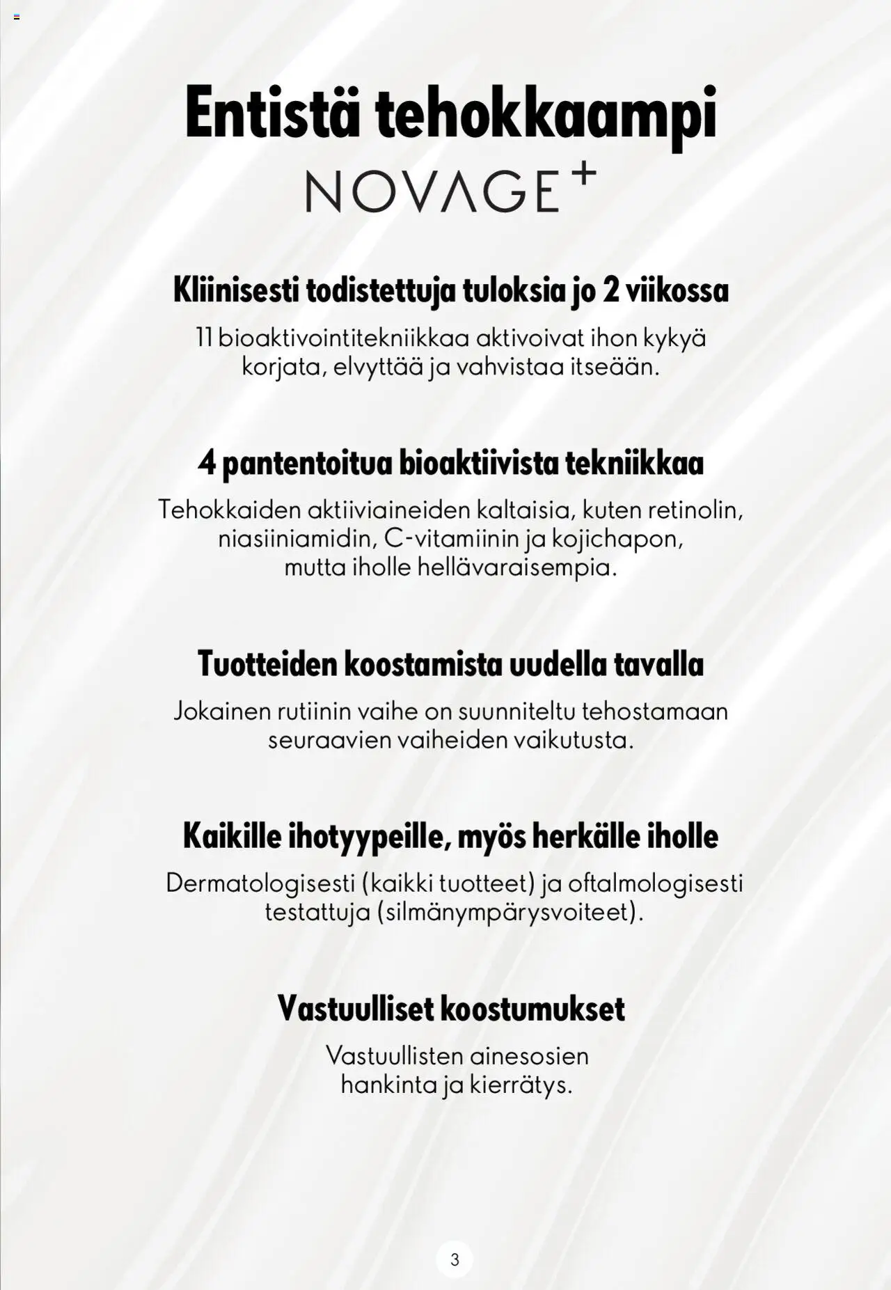 Oriflame Novage+ – voimassa 25.01.2024 alkaen | Sivu: 3