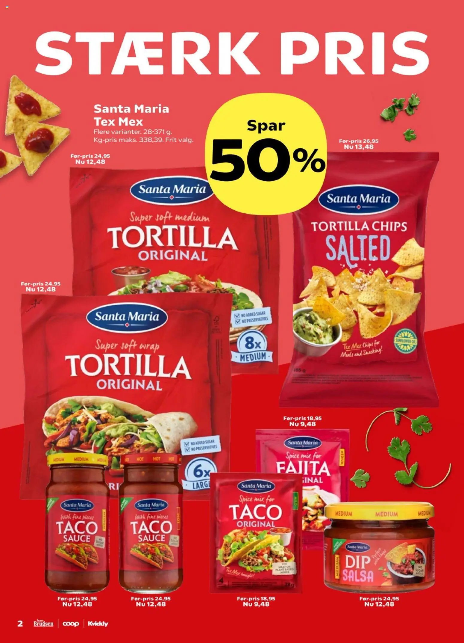 Kvickly tilbudsavis – gyldig fra 24.10.2025 | Side: 2 | Produkter: Chips, Salsa, Taco
