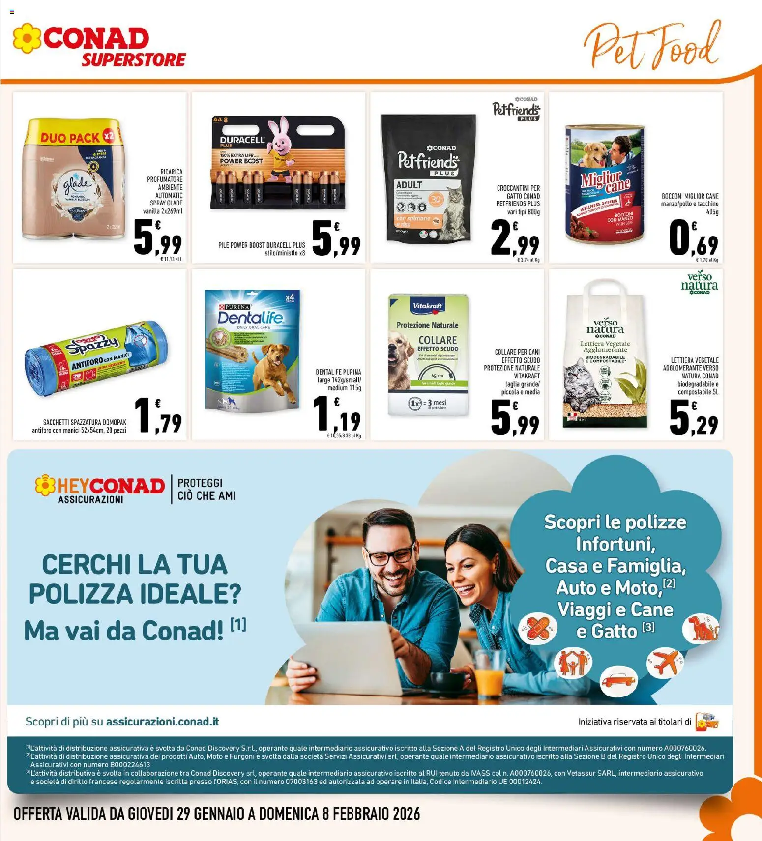 Volantino Conad del 29.01.2026 | Pagina: 25 | Prodotti: Pile, Salmone, Manzo, Tacchino