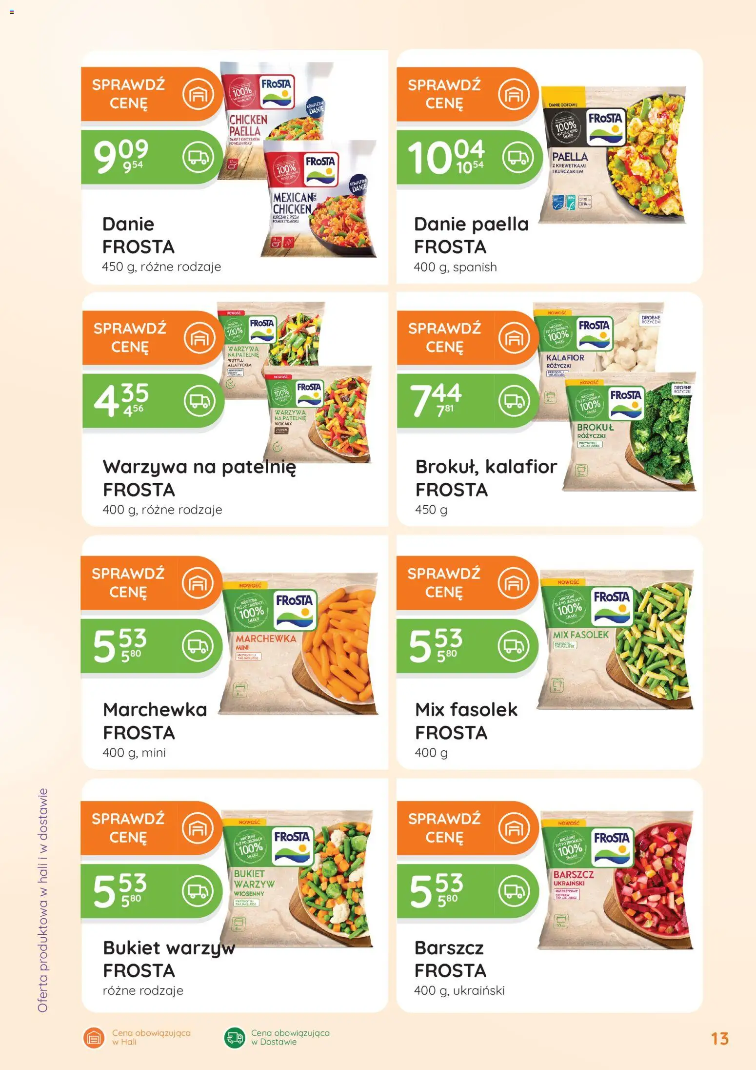 Eurocash Gazetka - Oferta Handlowa od 09.02.2026 | Strona: 13 | Produkty: Barszcz, Brokuł, Patelnie, Paella