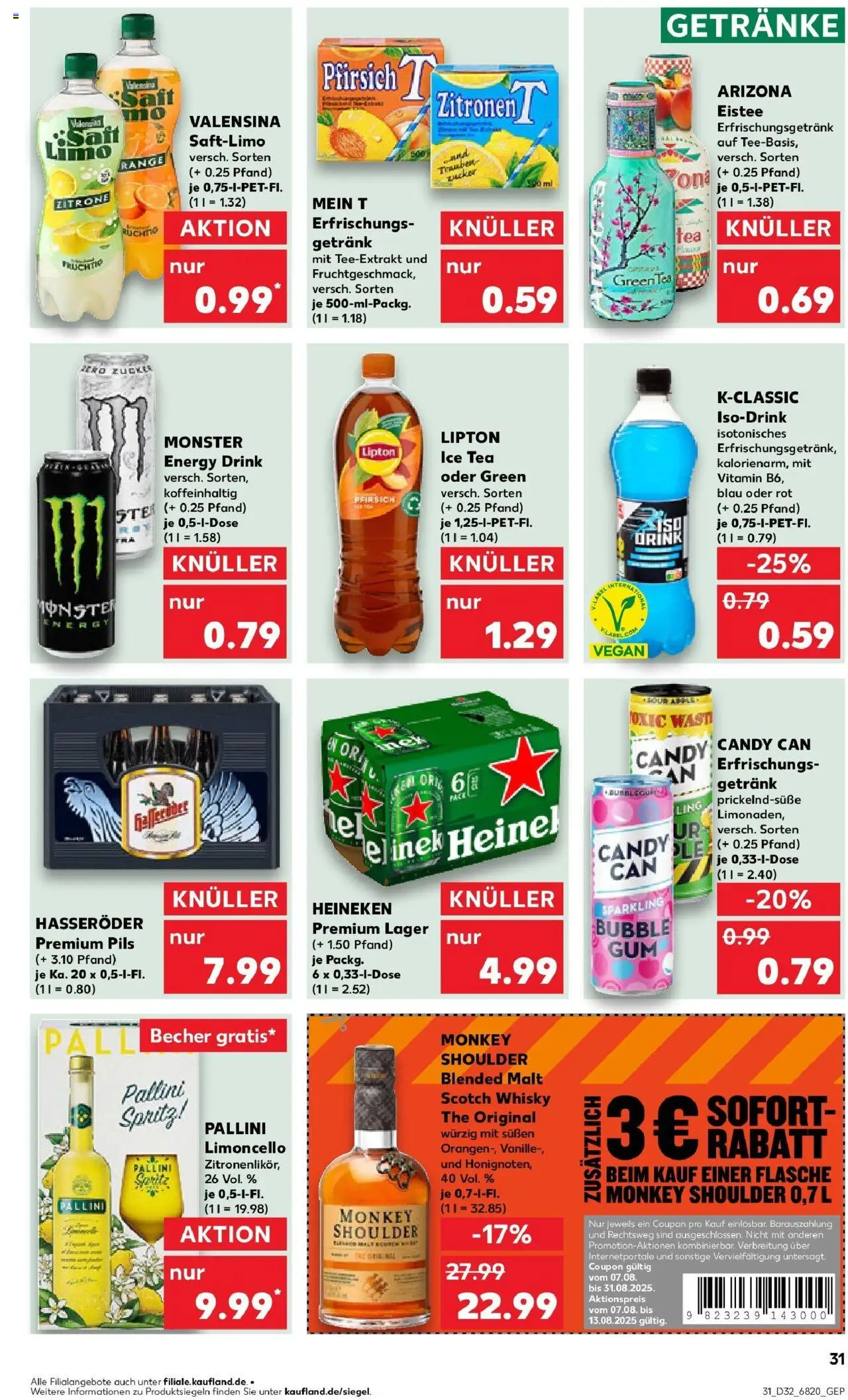 Kaufland prospekt Leonberg	 - gültig ab dem 10.08.2025 | Seite: 44 | Produkte: Energy, Monster, Limoncello, Hasseröder