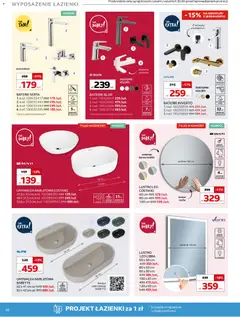 Pogląd oferty "Komfort gazetka" - ważna od 18.03.2026 | Strona: 30 | Produkty: Baterie, Umywalka, Lustro