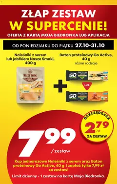 Pogląd oferty "Biedronka gazetka" - ważna od 27.10.2025 | Strona: 85 | Produkty: Karta, Baton, Naleśniki, Pancakes