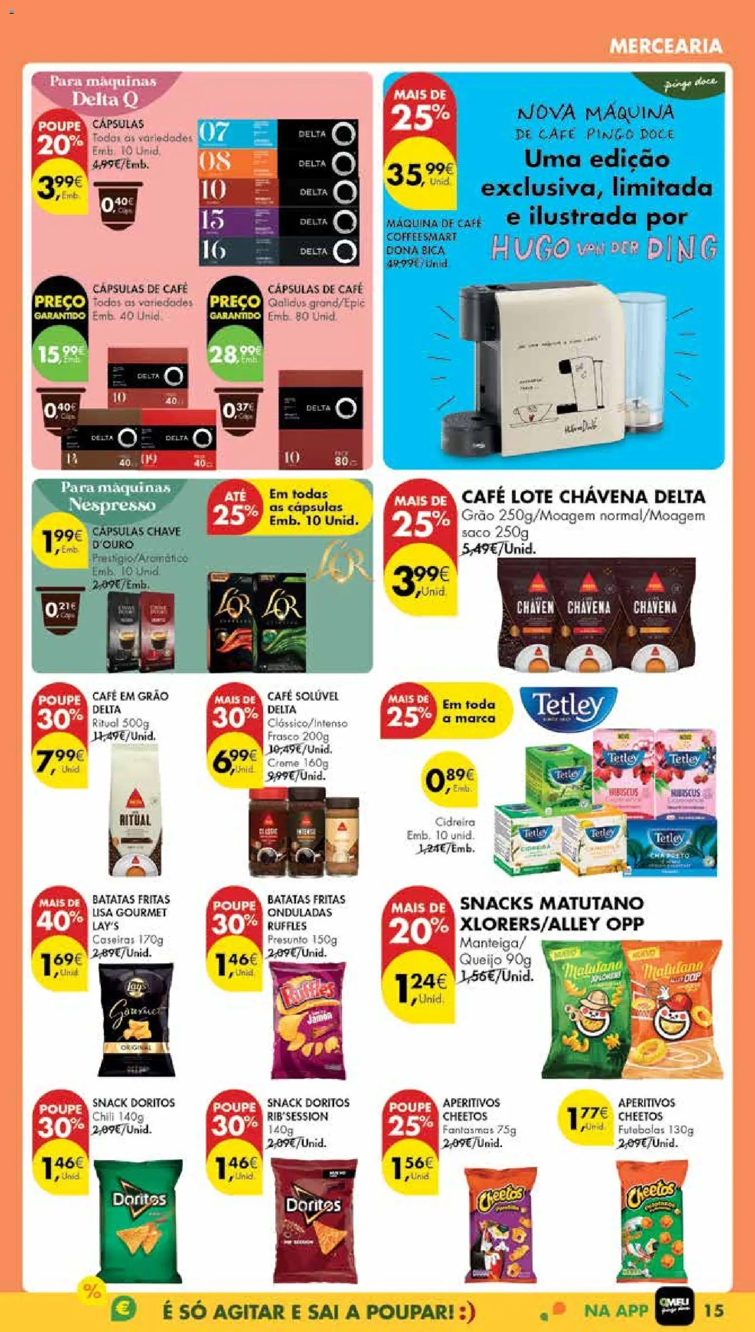 Pingo Doce Poupe Esta Semana Madeira │ válido de 28.10.2025 | Página: 15 | Produtos: Máquina de café, Máquinas nespresso, Café, Creme