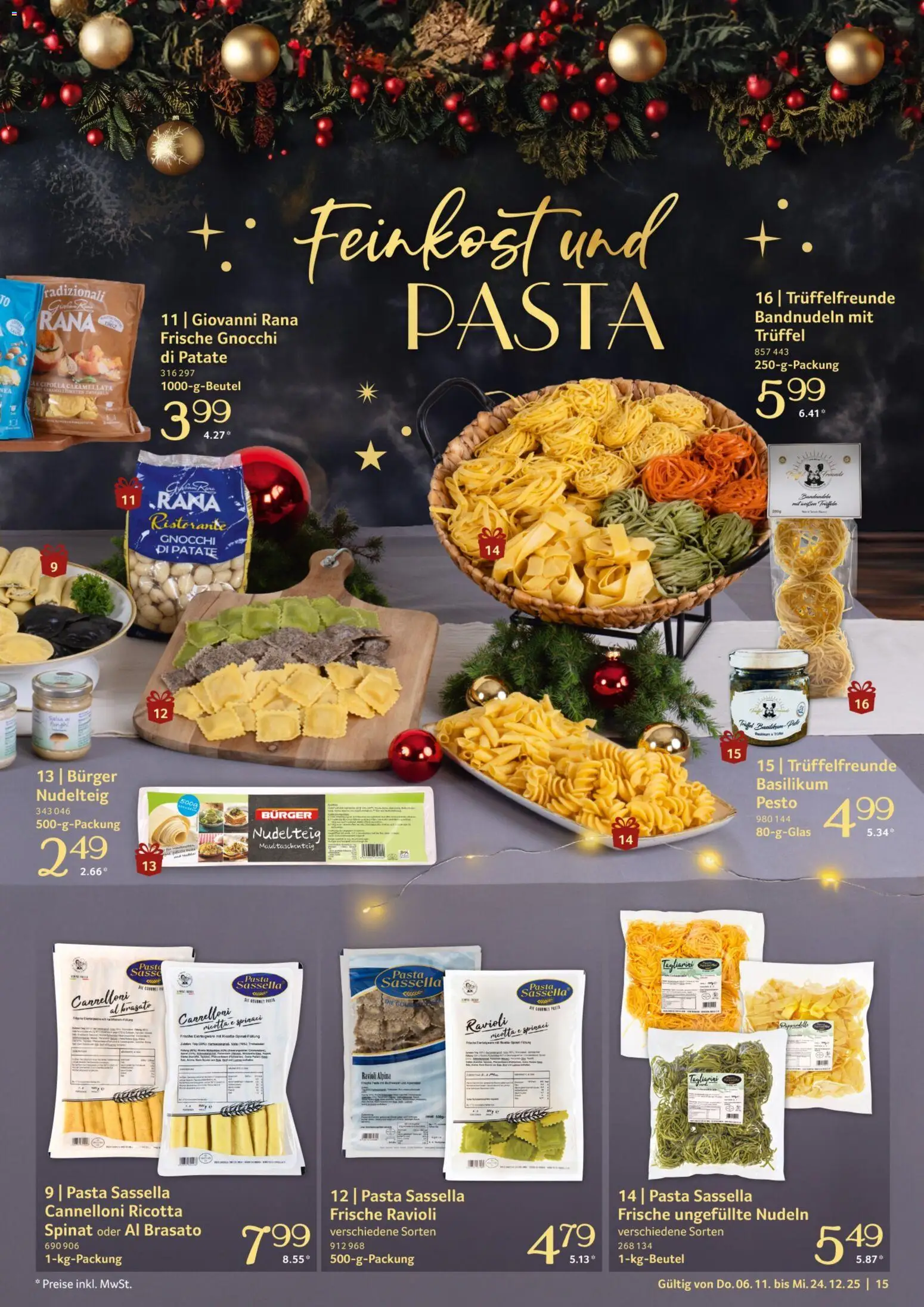 Selgros Genussmomente – gültig ab 06.11.2025 | Seite: 15 | Produkte: Ristorante, Burger, Pasta, Nudeln