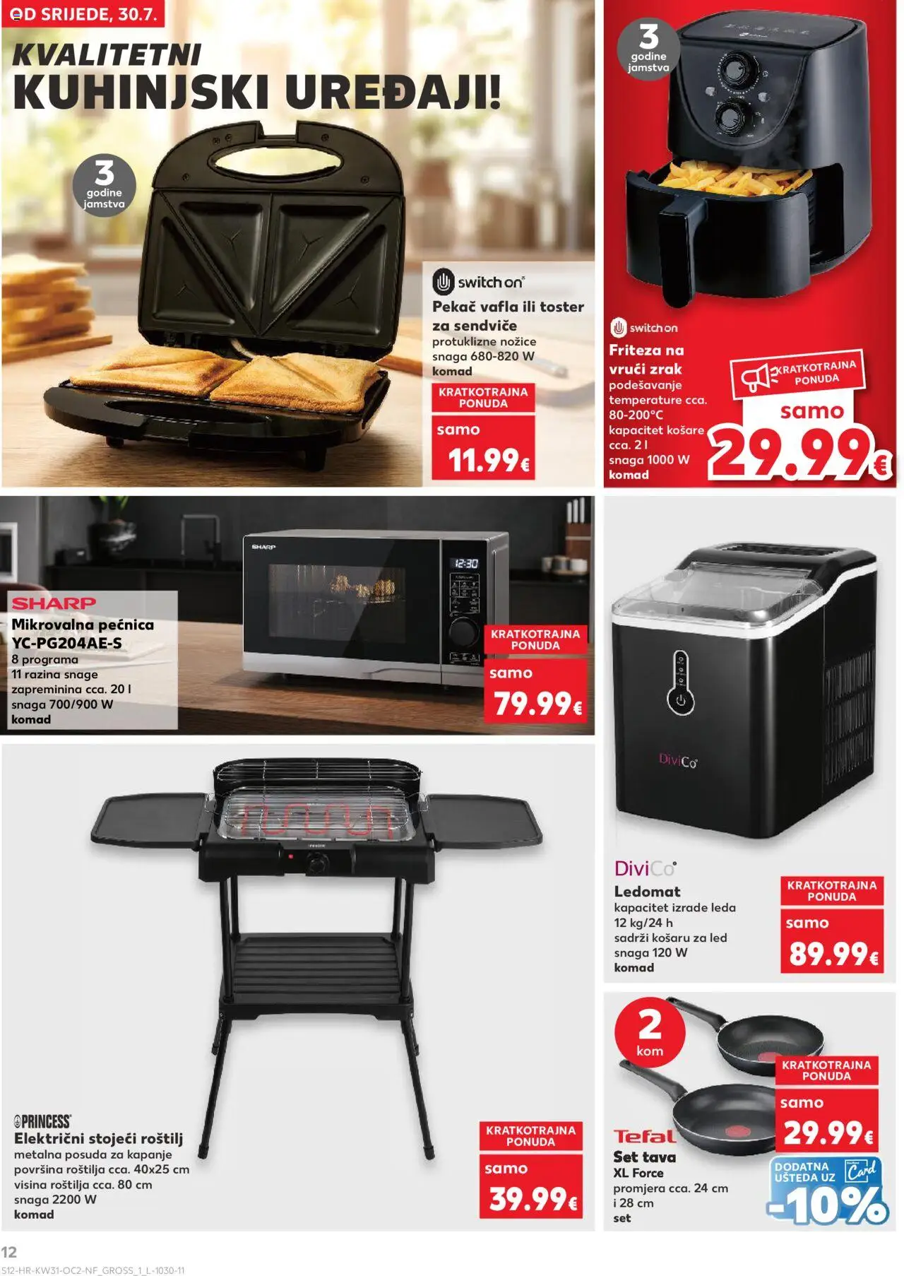 Kaufland katalog | vrijedi od 30.07.2025 | Stranica: 12 | Proizvodi: Toster, Pan, Tava, Pećnica
