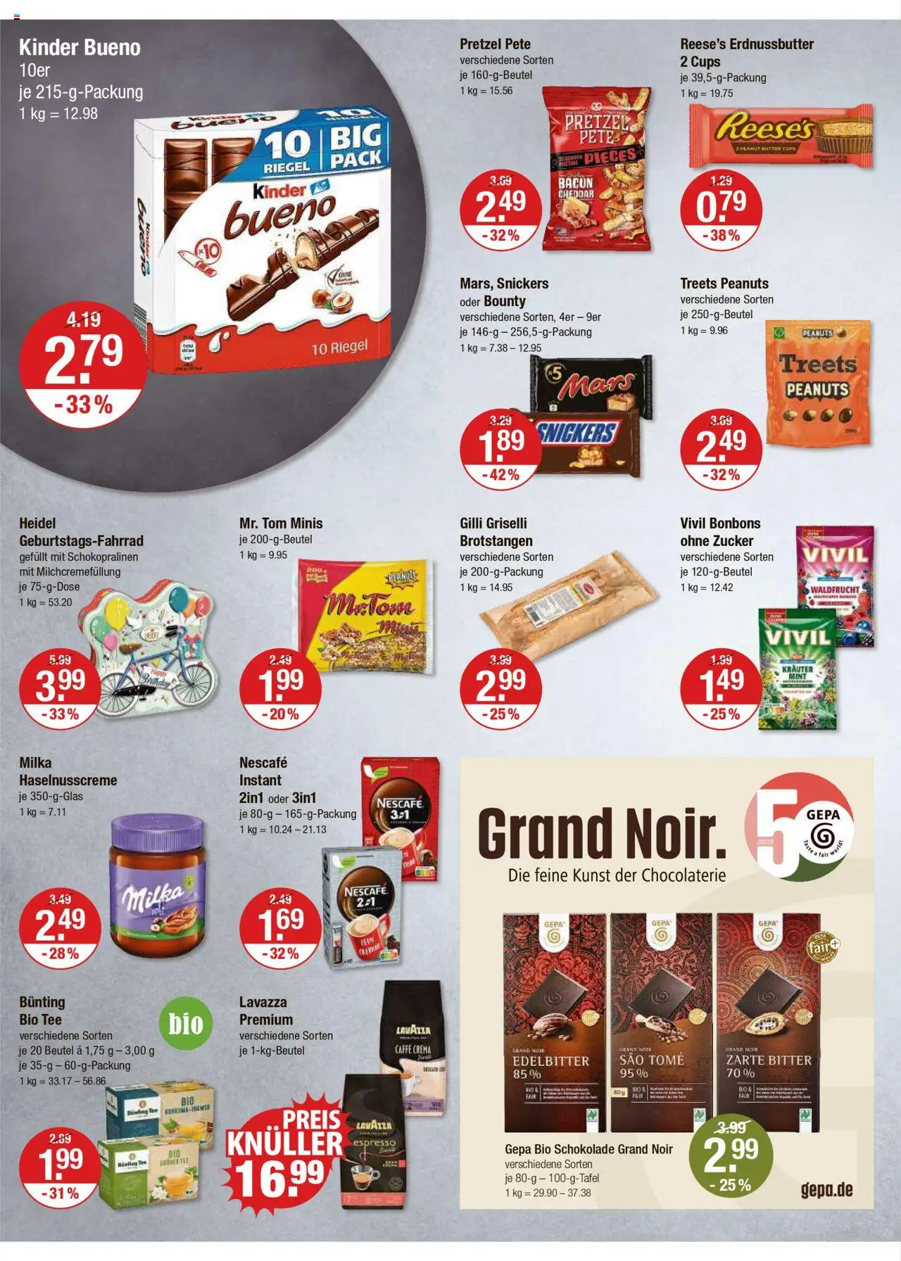 V-Markt - Hallertau / Oberpfalz – gültig ab 16.10.2025 | Seite: 12 | Produkte: Nescafe, Butter, Snickers, Zucker