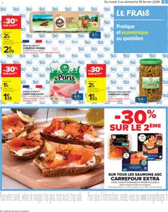 Carrefour Market - Prévisualisation de Carrefour Market catalogue semaine 6 valide à partir de 03.02.2026 | Page: 7 | Produits: Haricots verts, Œufs, Jambon, Saumon