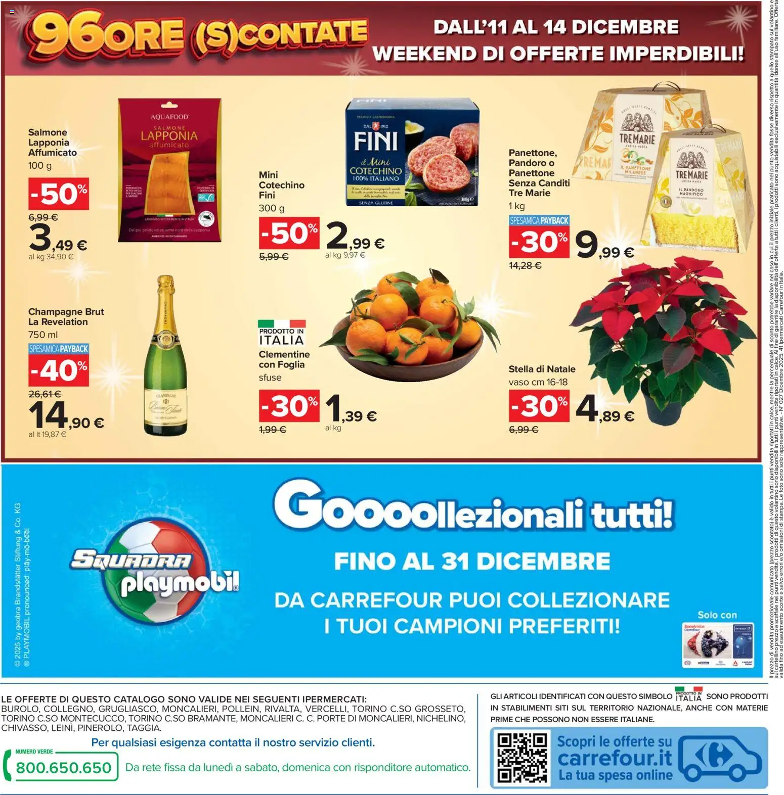 Volantino Carrefour del 02.12.2025 | Pagina: 42 | Prodotti: Salmone, Pandoro, Panettone, Champagne
