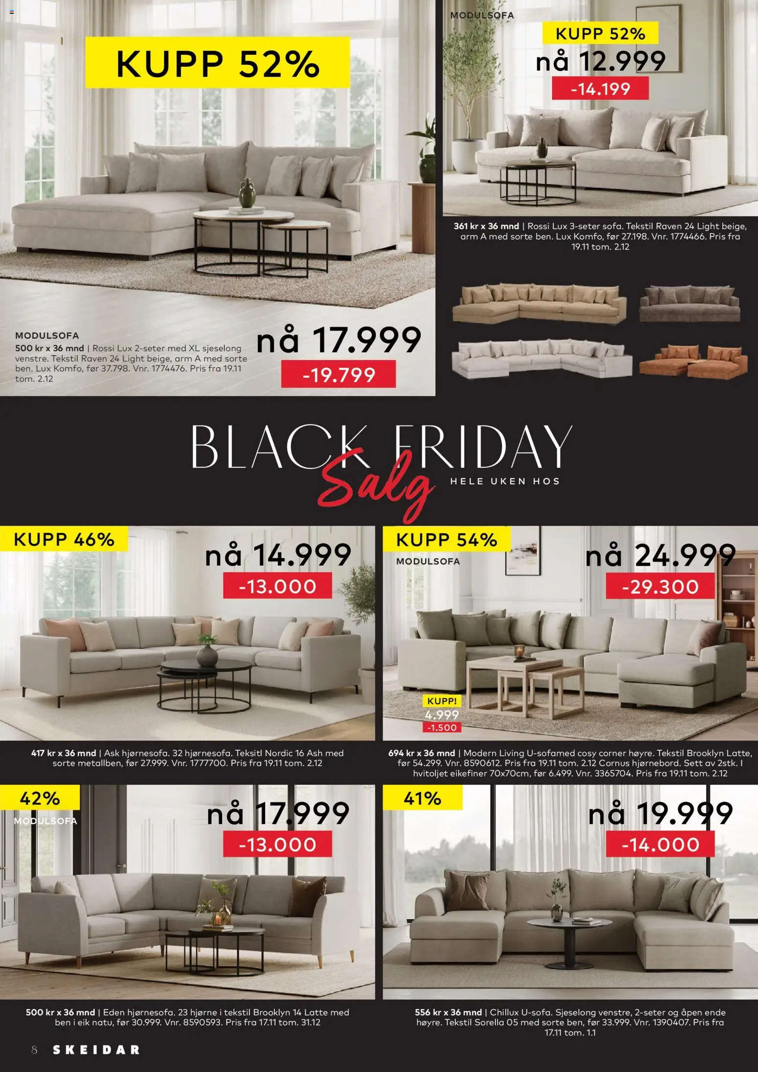 {H1} | Side: 8 | Produkter: Sjeselong