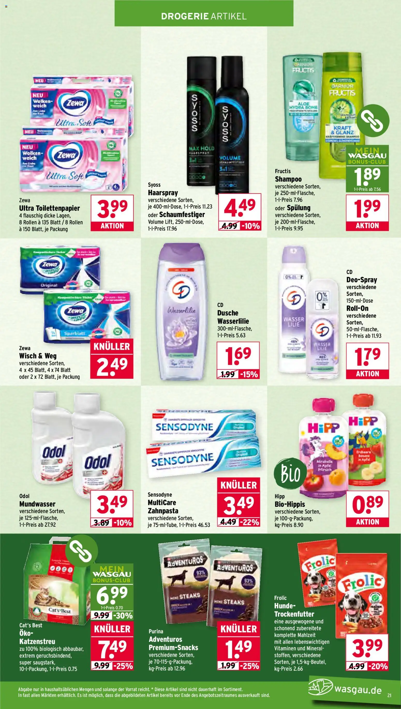 Wasgau Prospekt 	 – gültig ab 09.03.2026 | Seite: 21