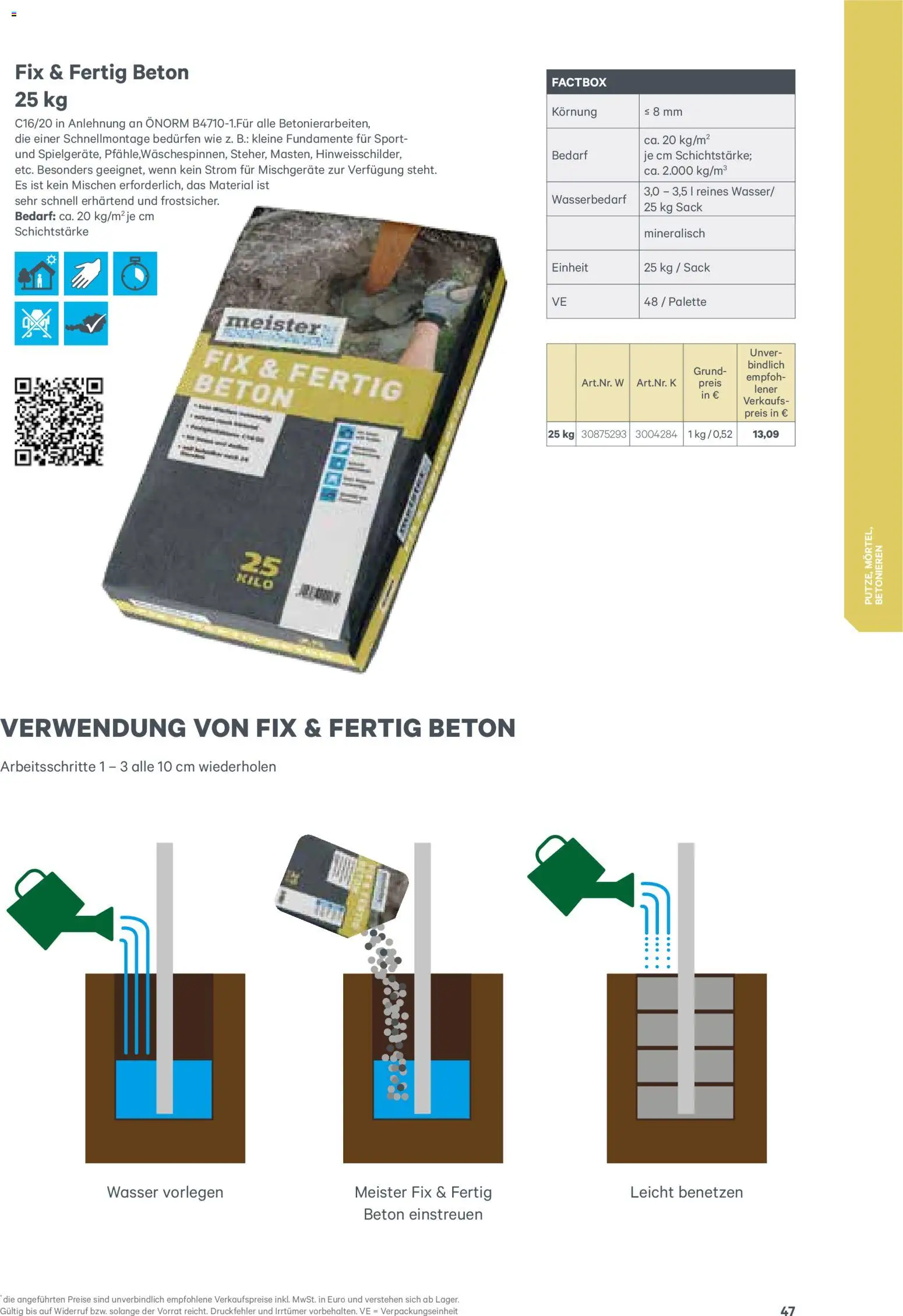 Lagerhaus  Meister Katalog 2026 gültig ab 02.01.2026 | Seite: 47 | Produkte: Wasser