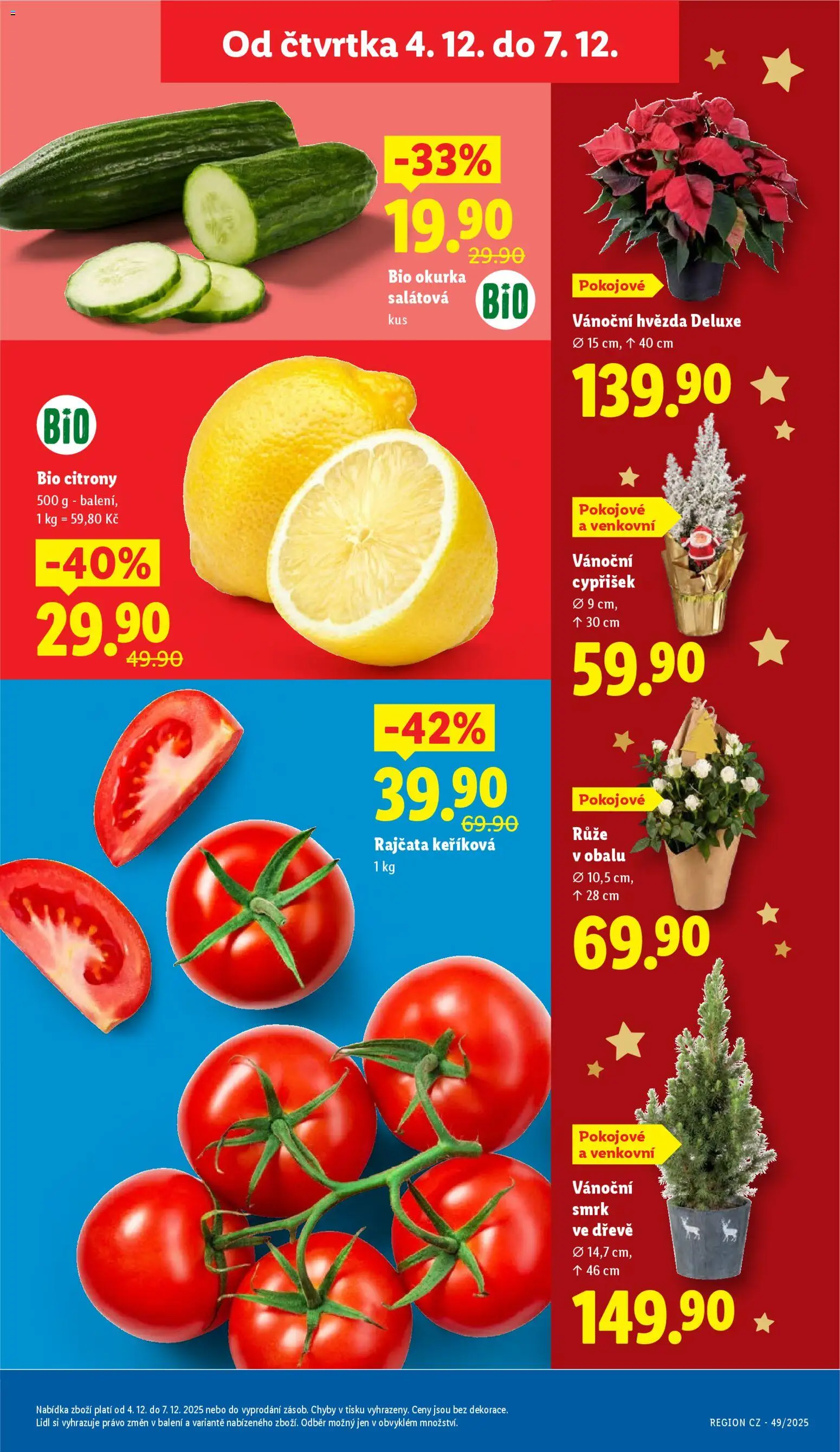 Lidl leták od 04.12.2025 | Strana: 11 | Produkty: Bio citrony, Rajčata, Citróny, Okurka
