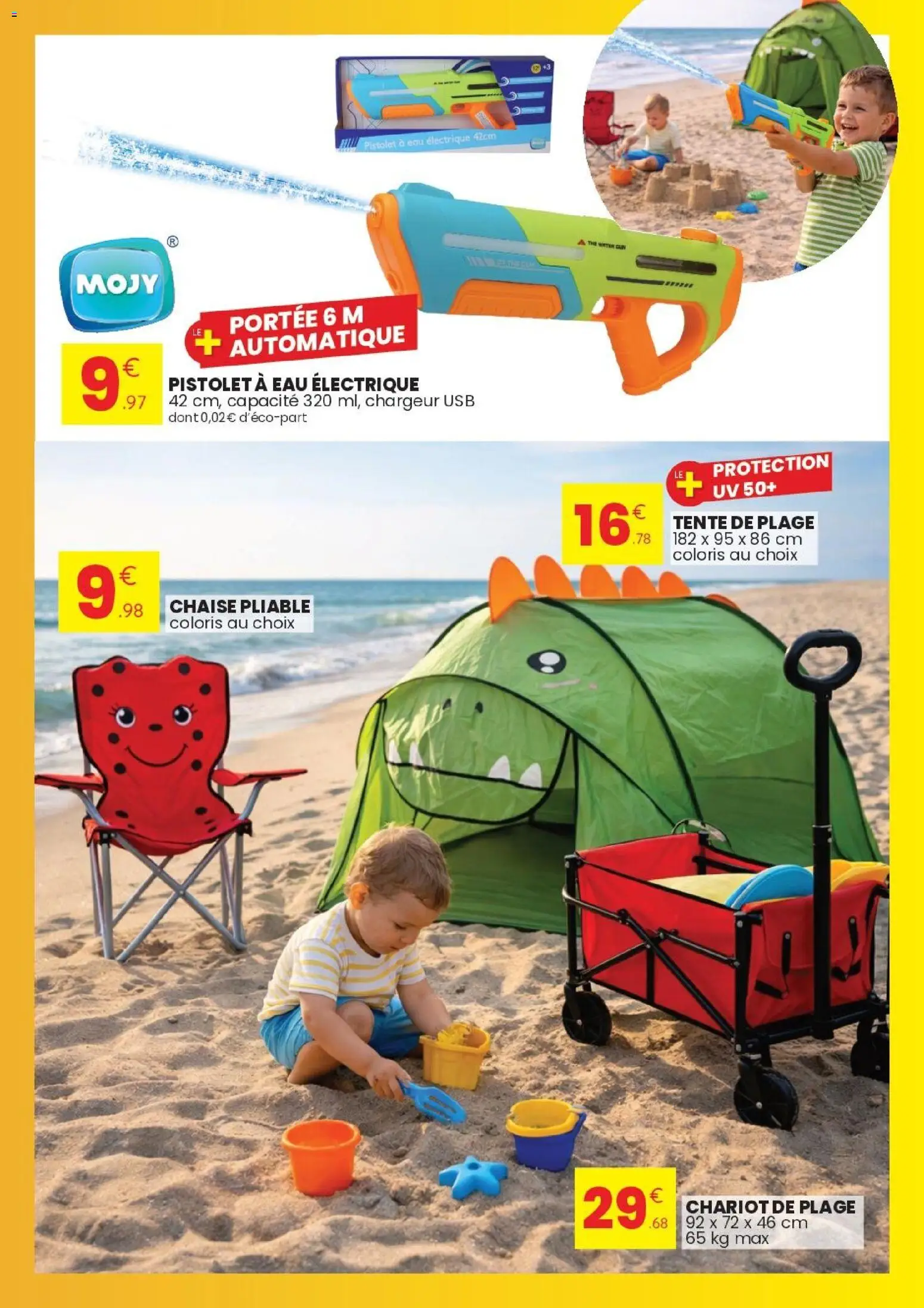 {H1} | Page: 9 | Produits: USB, Tente, Chariot de plage, Chaise