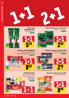 IKI leidinys galioja nuo 12.01.2026 | Puslapis: 36 | Prekių: Sūrelis, Jogurtas, Dešra
