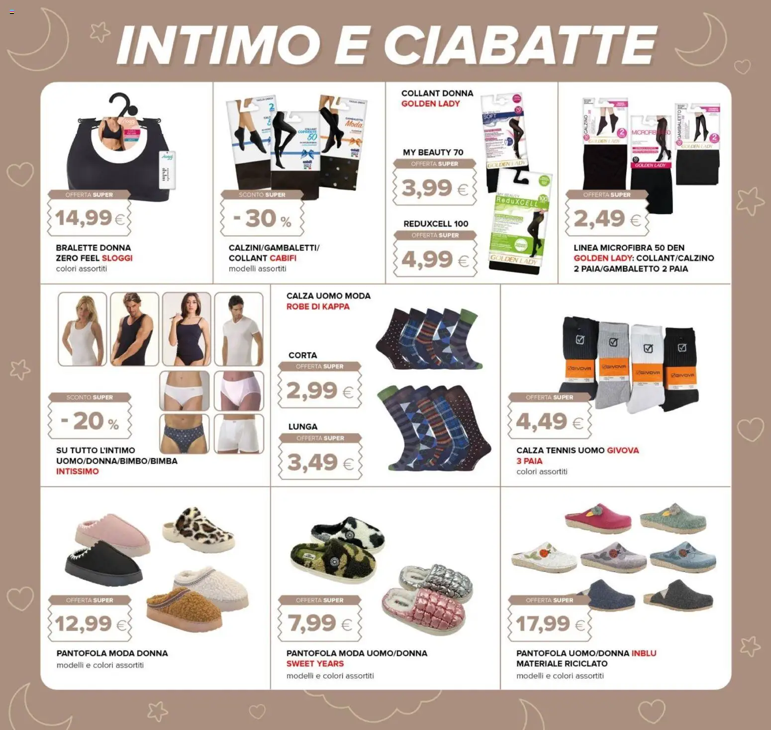 Volantino Oasi del 21.11.2025 | Pagina: 31 | Prodotti: Intimo, Ciabatte, Collant, Bralette