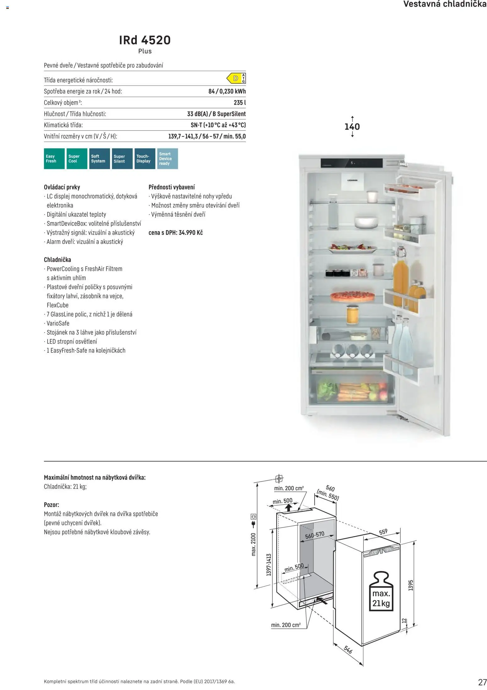 Möbelix leták - Liebherr od 01.10.2025 | Strana: 27 | Produkty: Zásobník, Chladnička, Lahve, LED