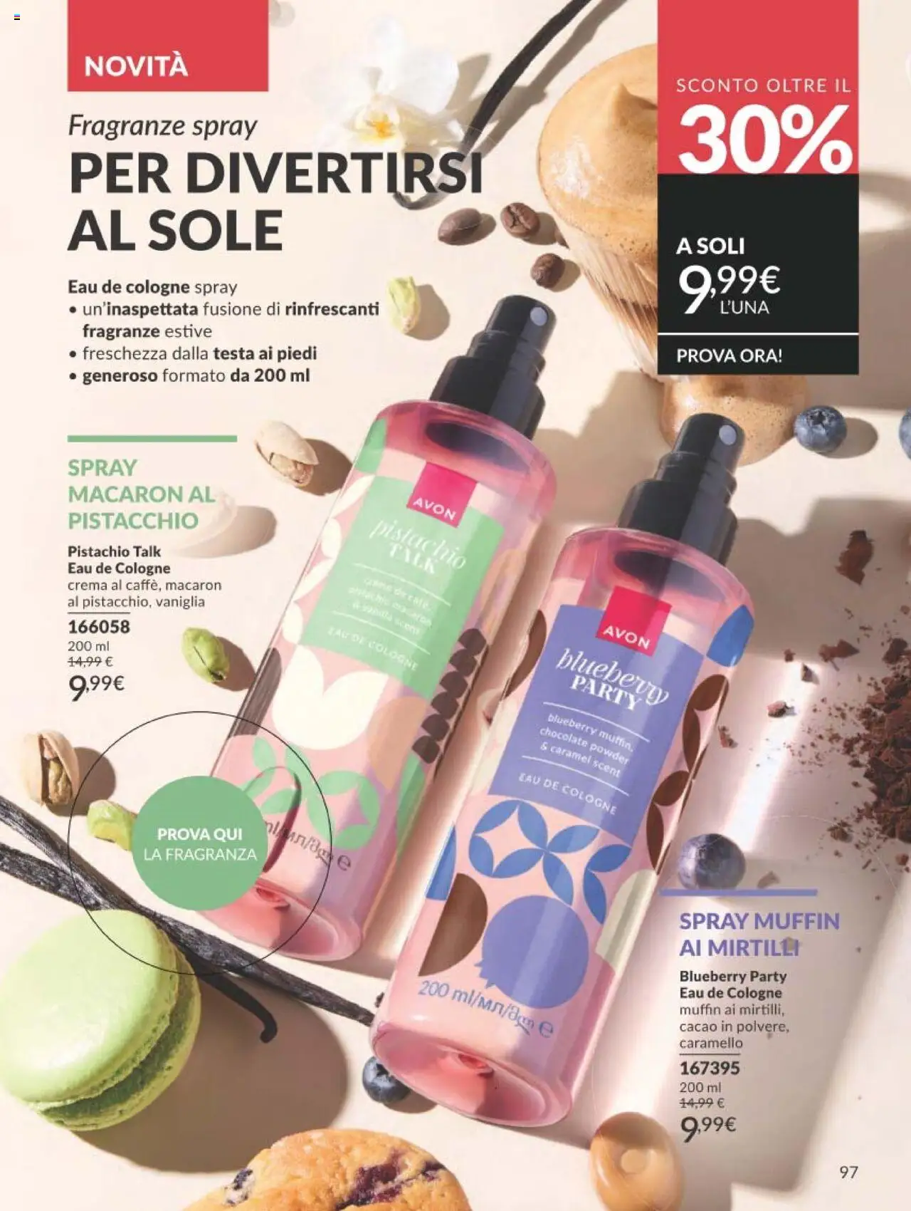 Volantino Avon del 01.09.2025 | Pagina: 97 | Prodotti: Muffin, Mirtilli, Cacao, Fragranza