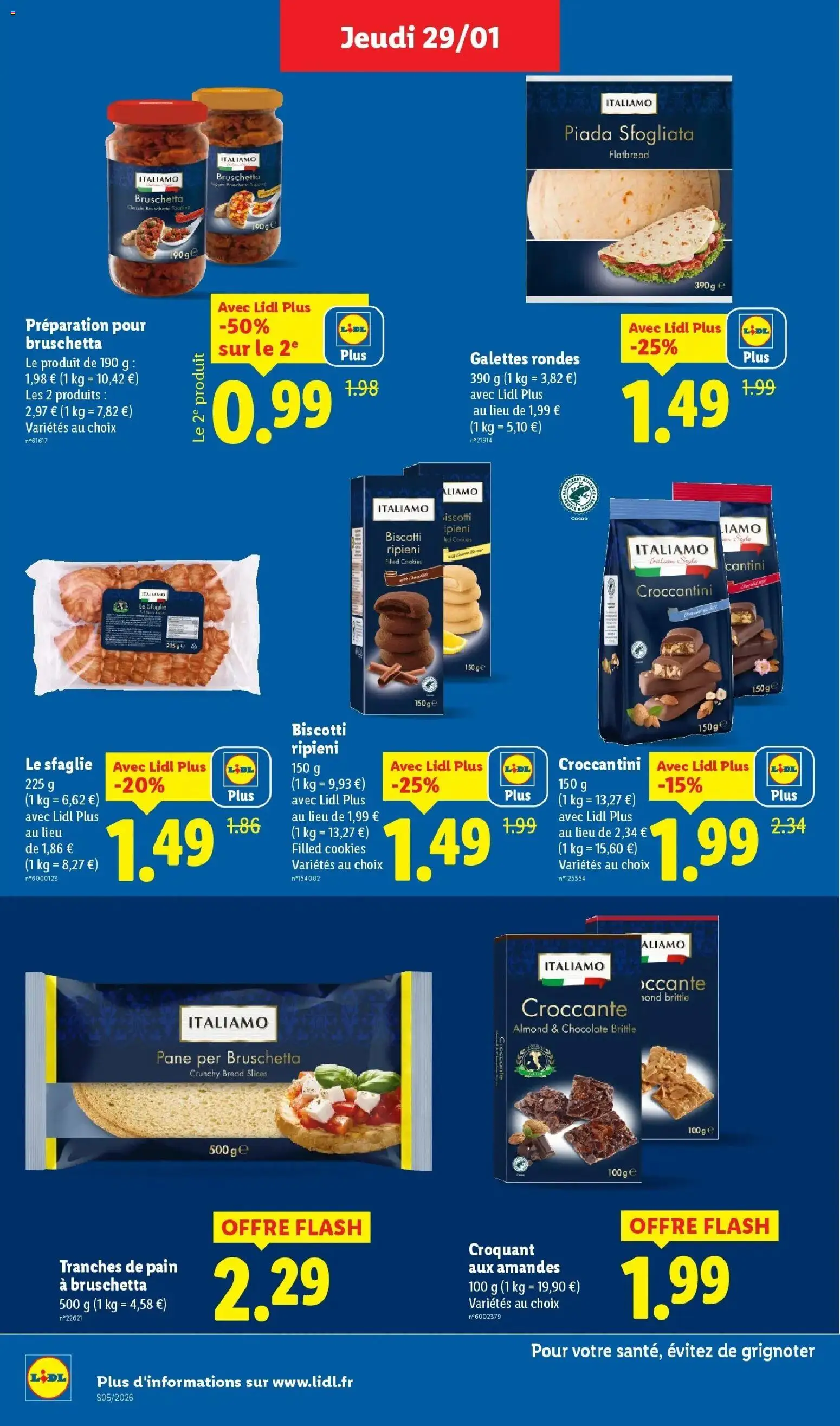 Catalogue LIDL du 28/01/2026 | Promo prospectus en ligne | Page: 26 | Produits: Cookies, Pain, Amandes