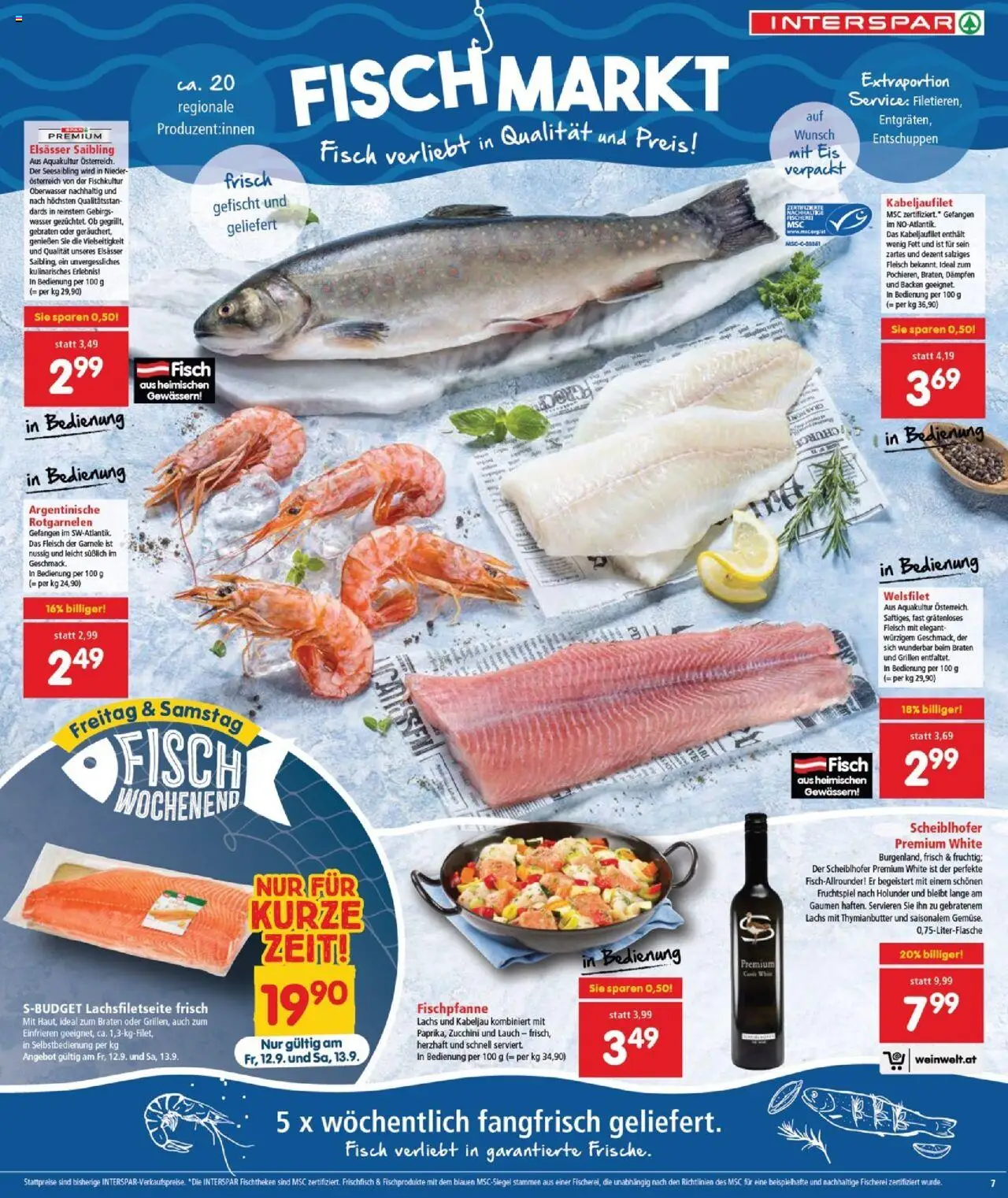 Interspar Flugblatt - Burgenland gültig ab 11.09.2025 | Seite: 7 | Produkte: Eis, Wasser, Fisch